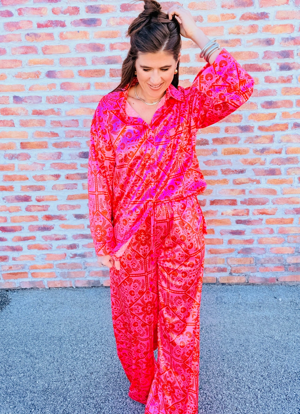 Floral Vintage Pant W/Pockets