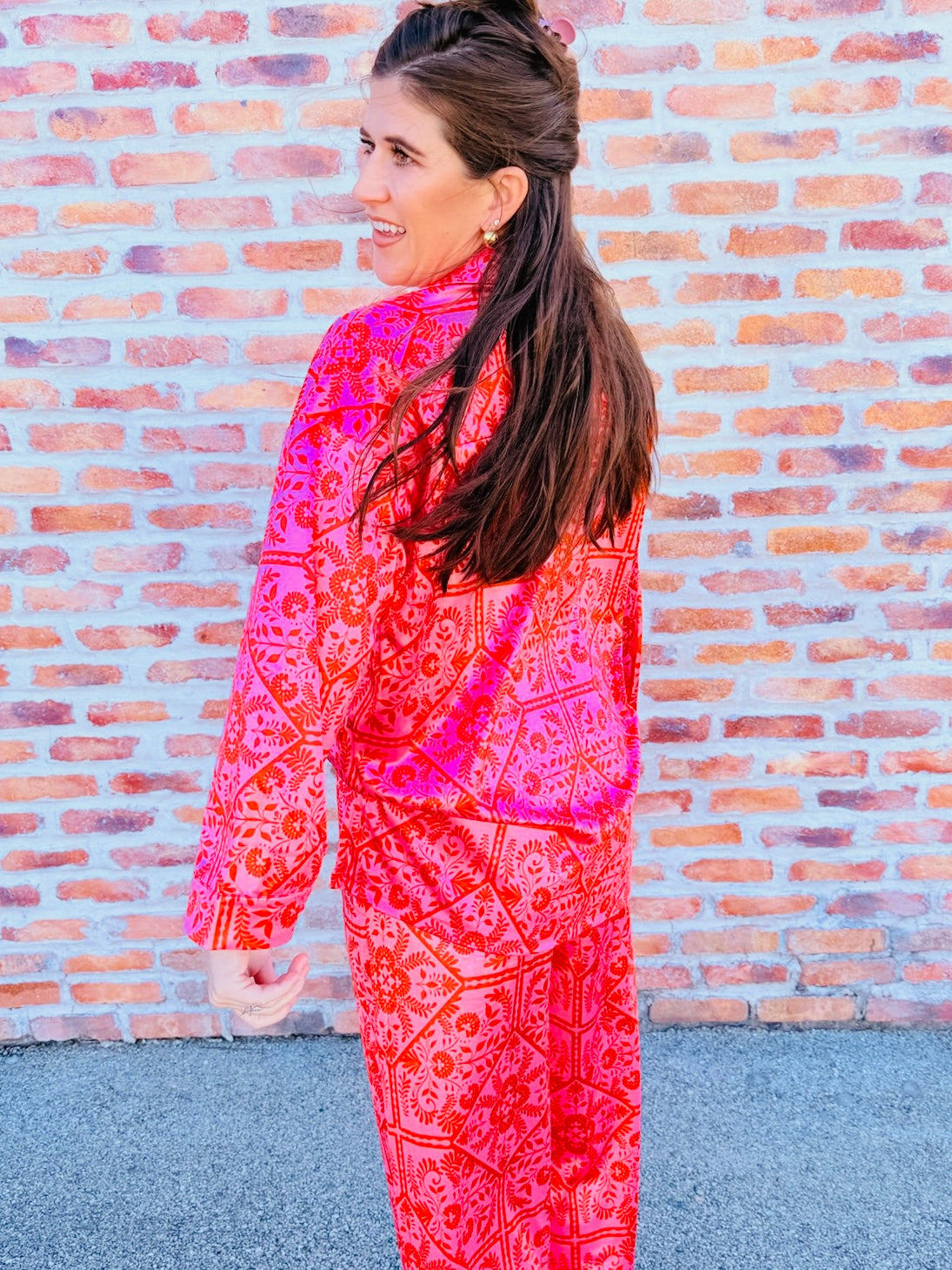 Floral Vintage Button-Up Top