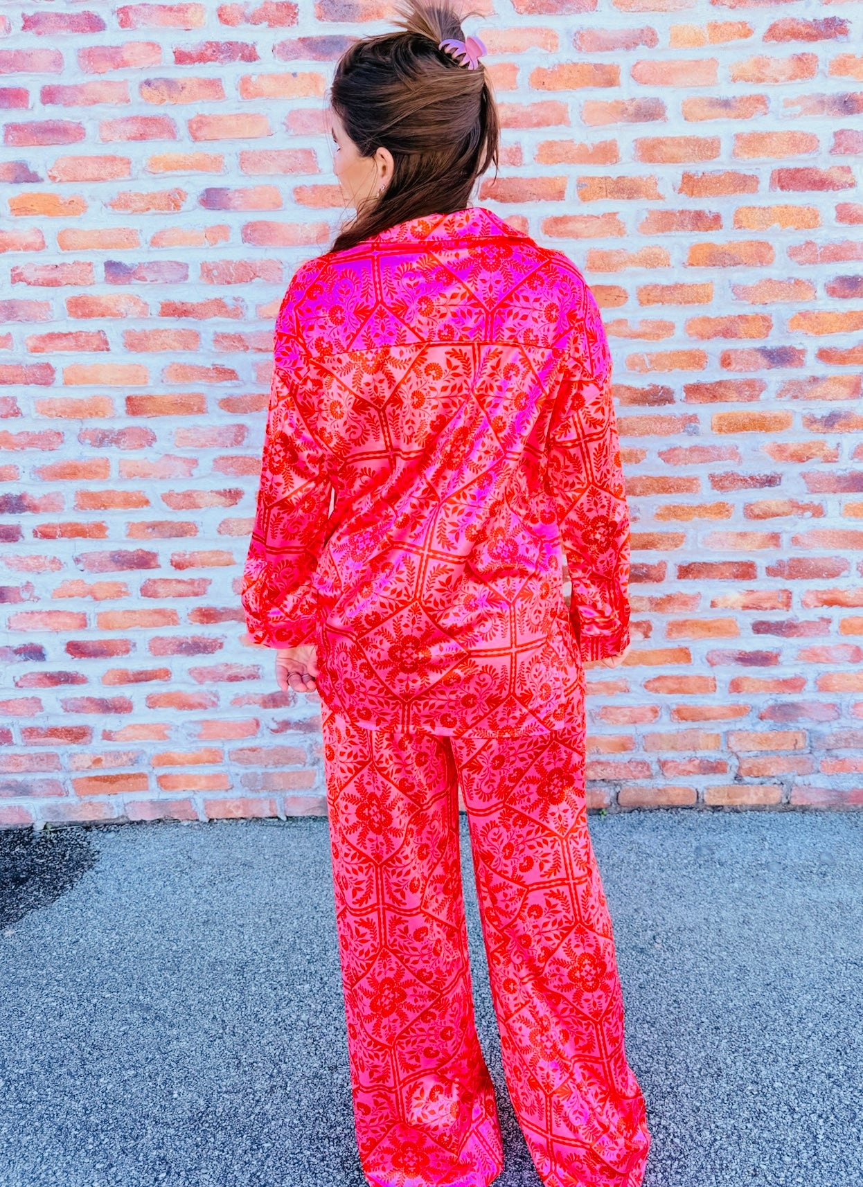 Floral Vintage Pant W/Pockets