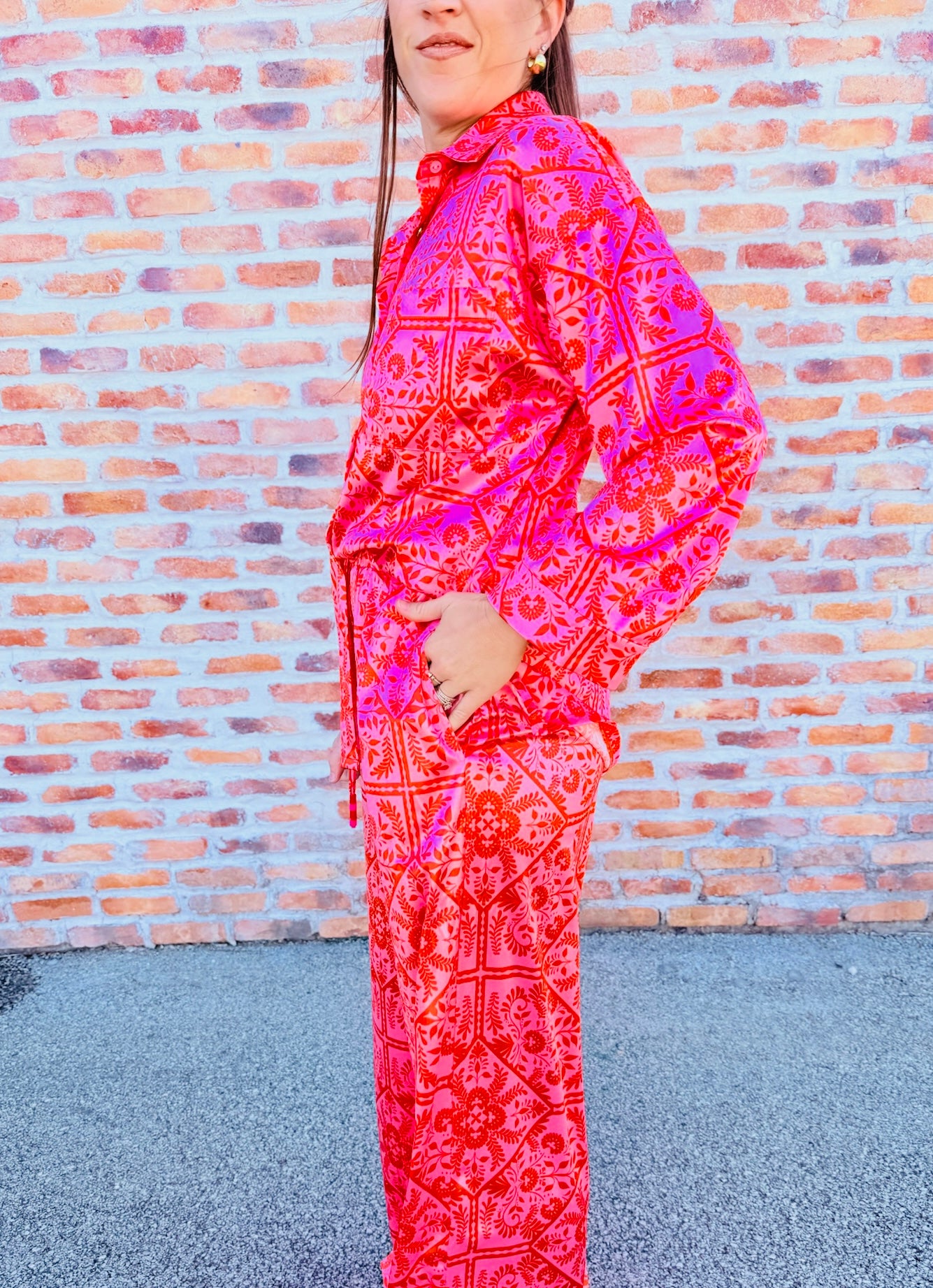 Floral Vintage Button-Up Top