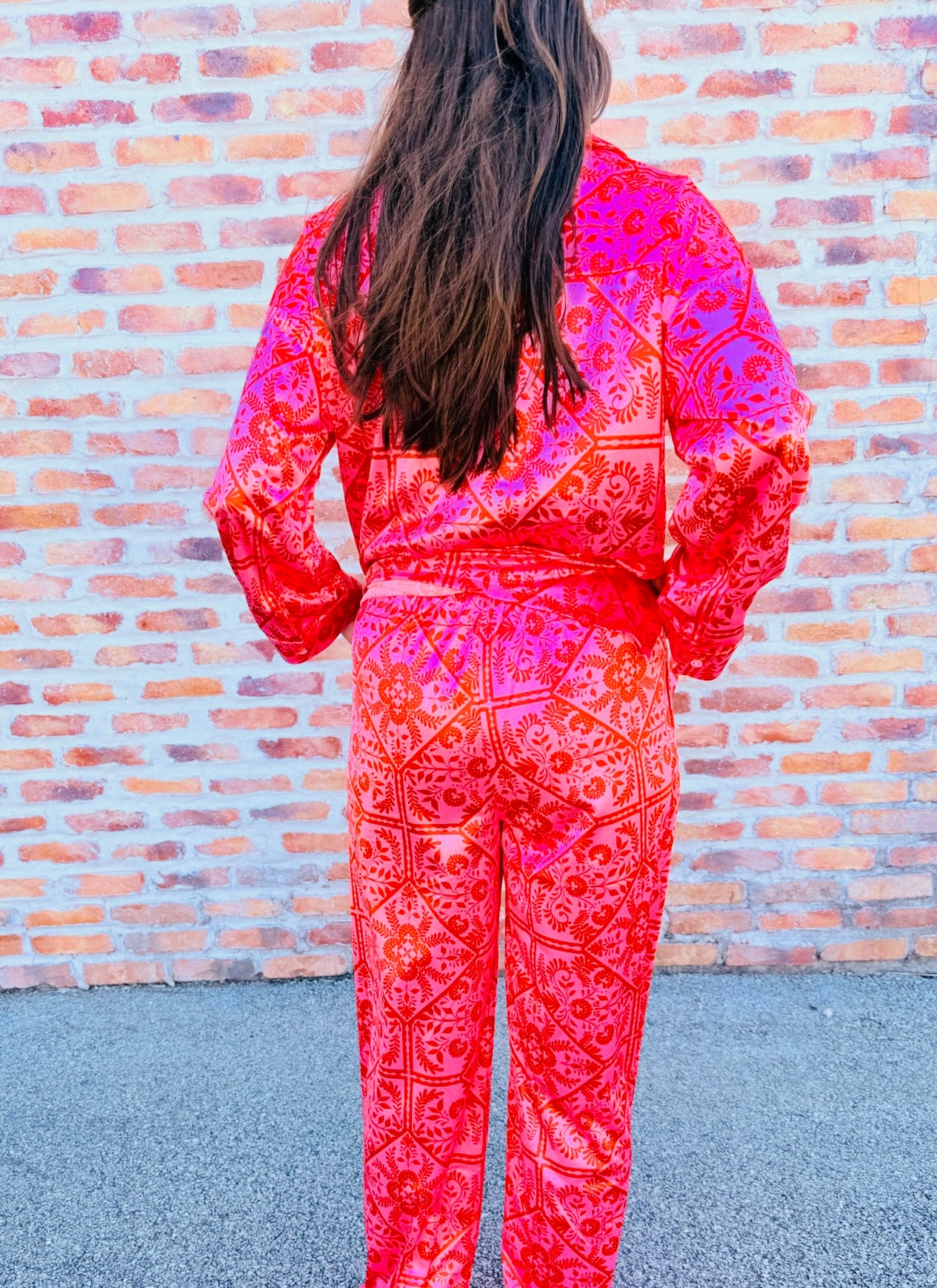 Floral Vintage Pant W/Pockets