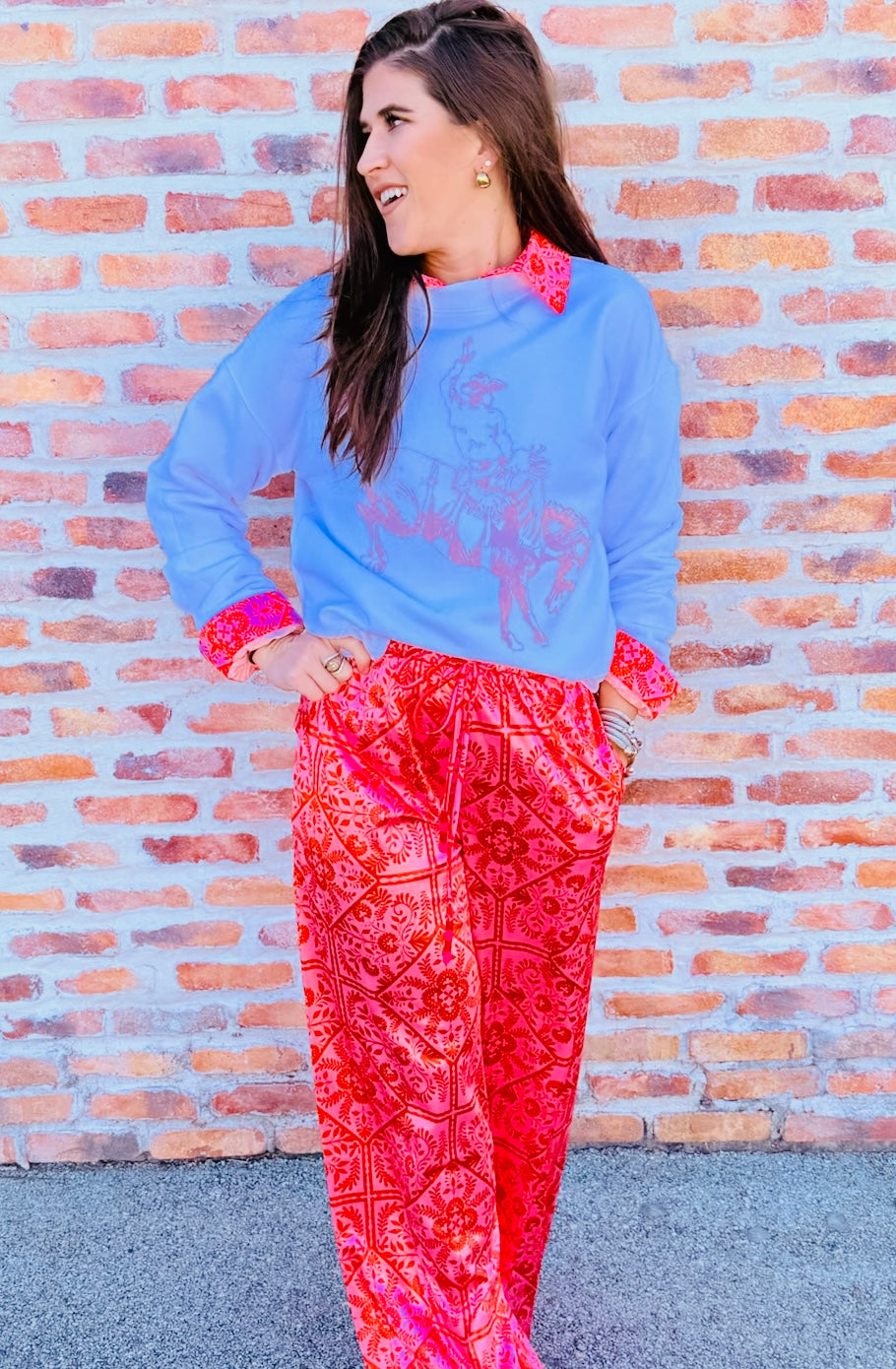 Floral Vintage Pant W/Pockets