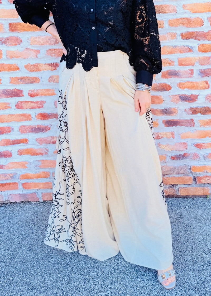 What You Know Embroidered Pants