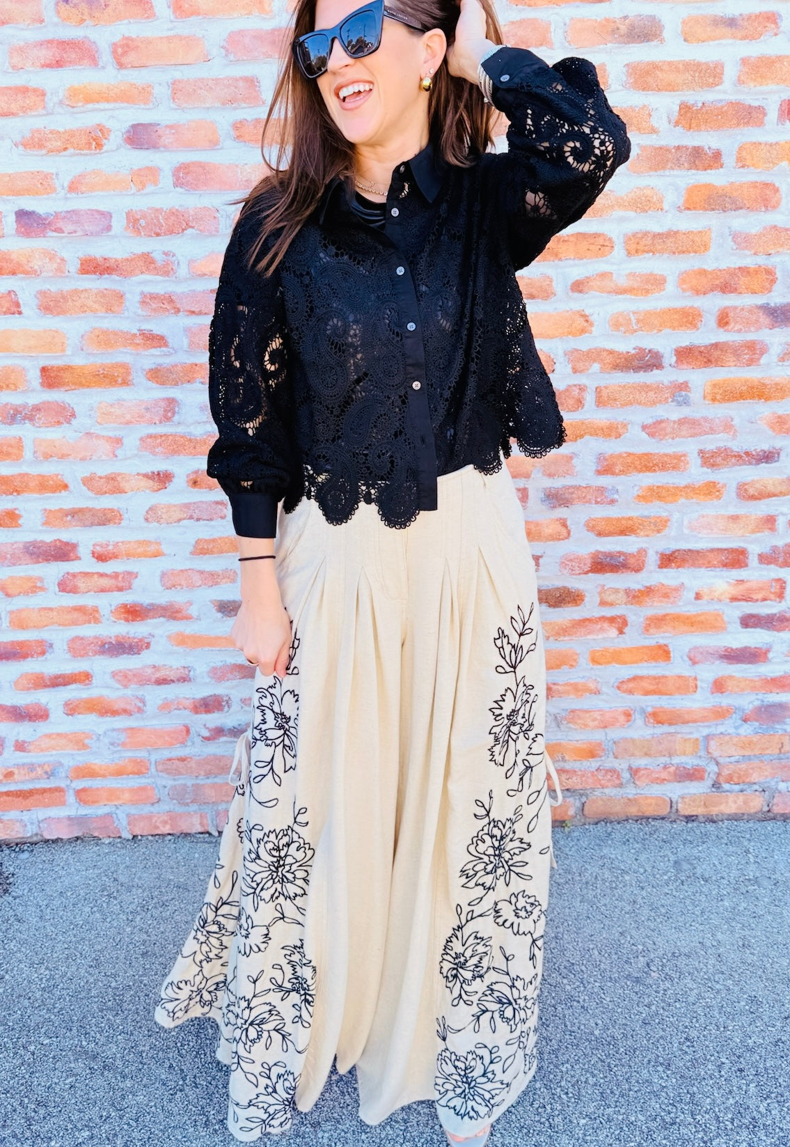 What You Know Embroidered Pants