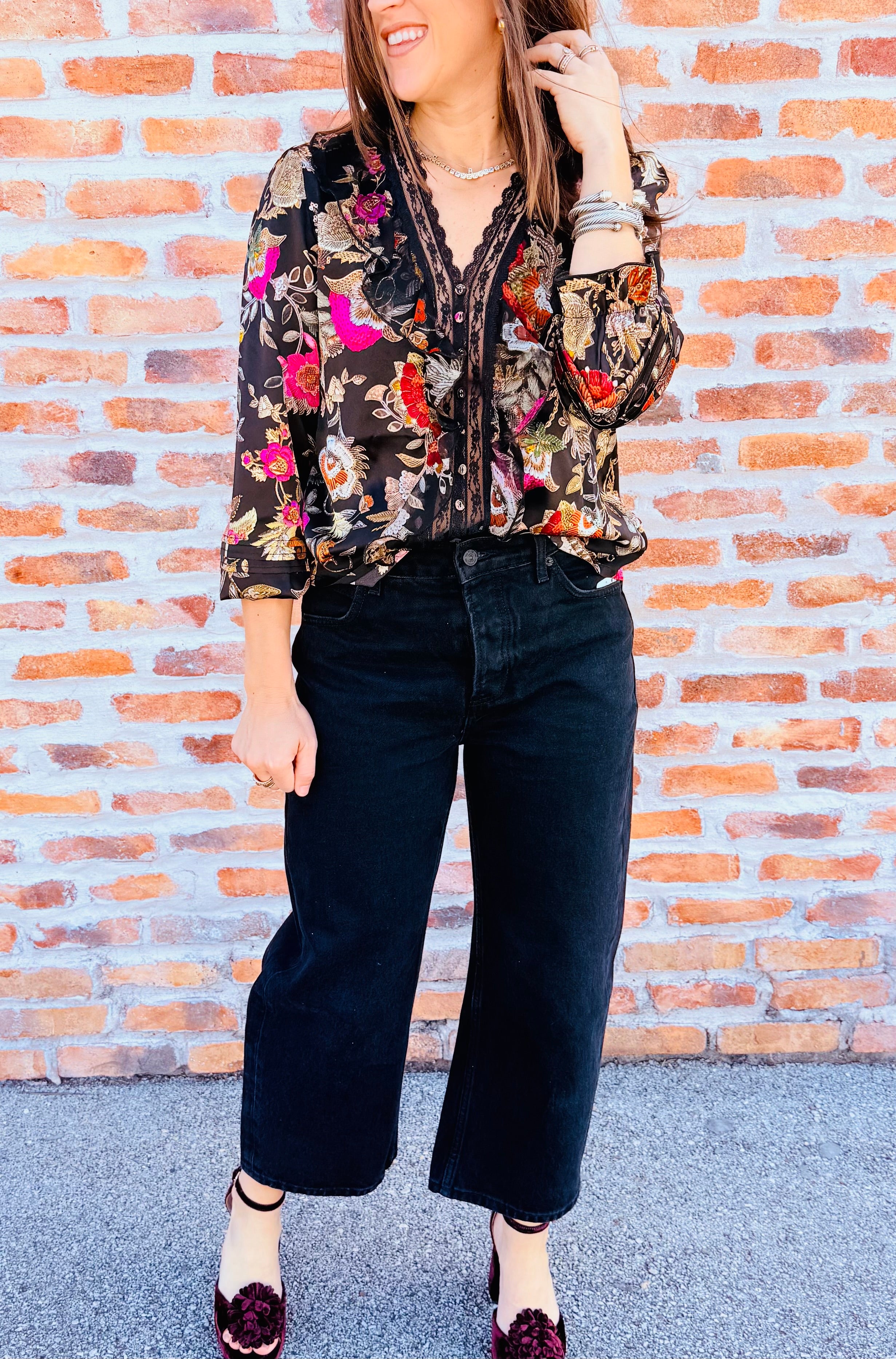 Deep Trance Dropped Boyfriend Jeans