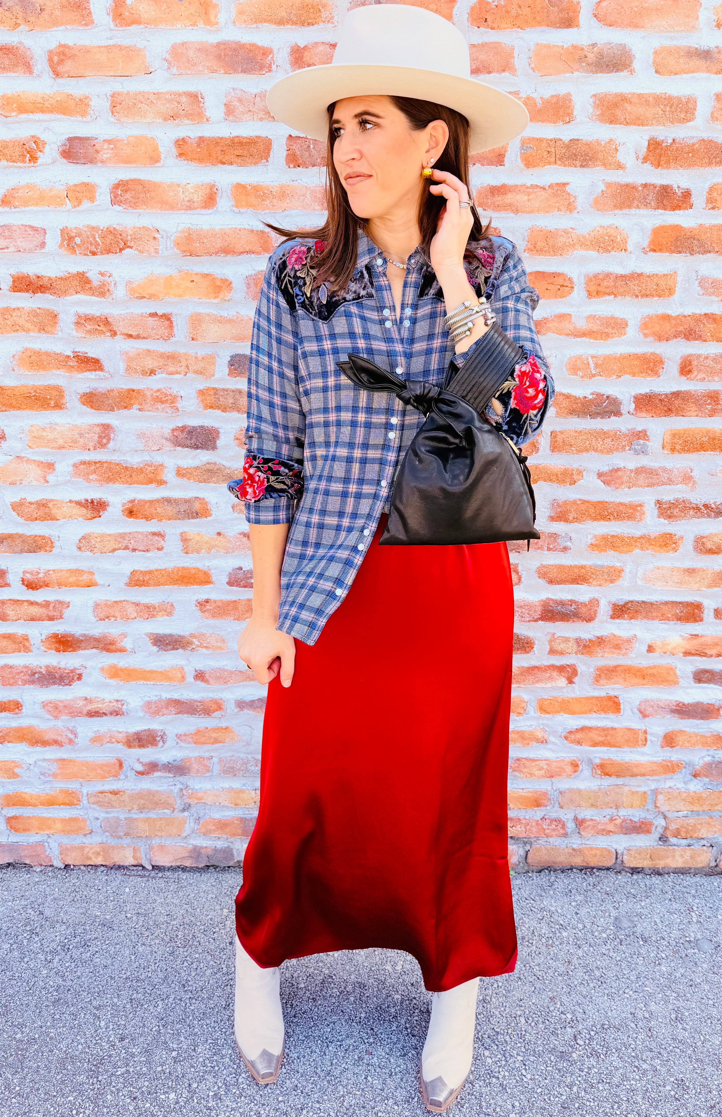 Sassiba Western Puff Sleeve Top