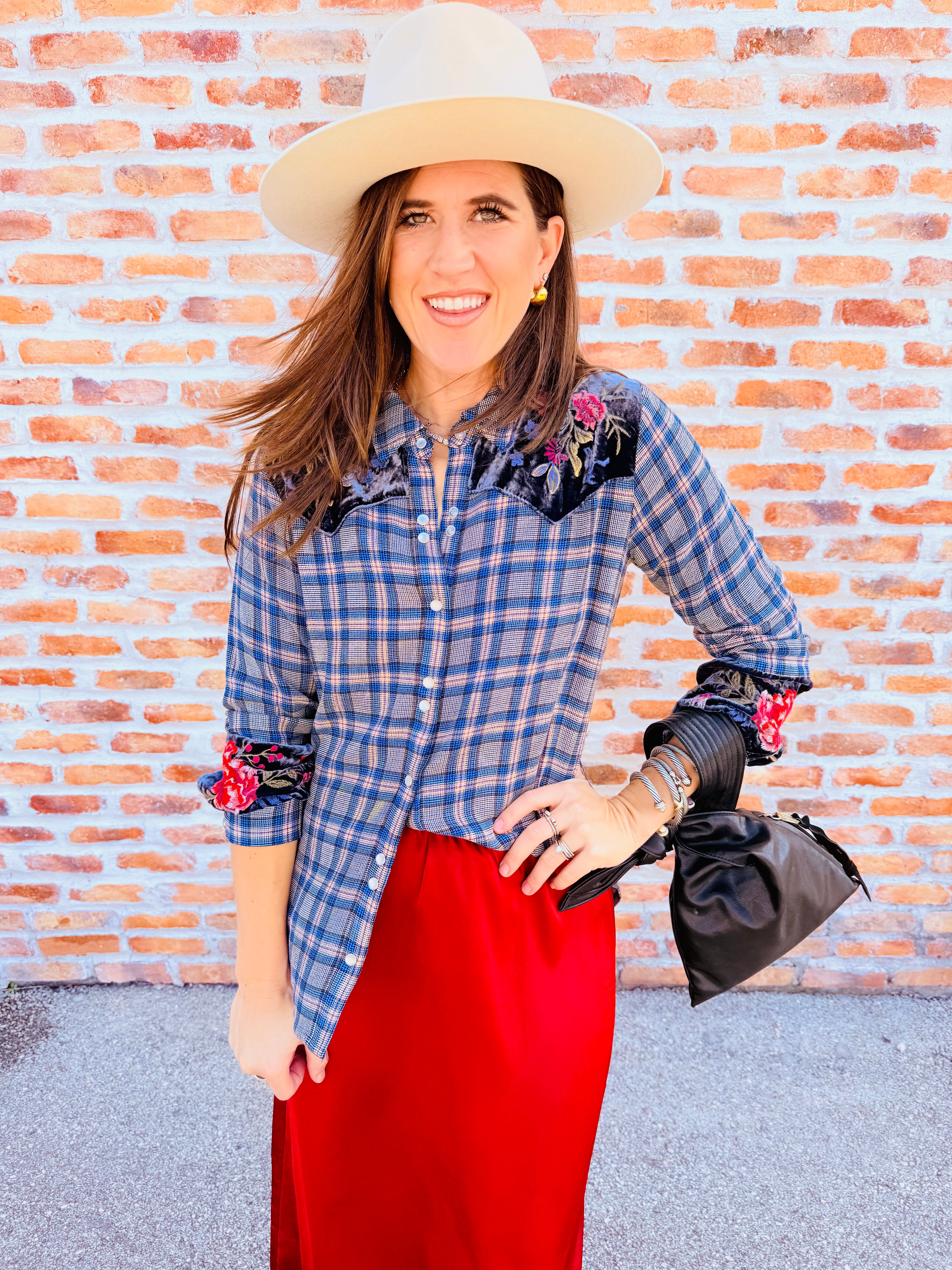 Sassiba Western Puff Sleeve Top