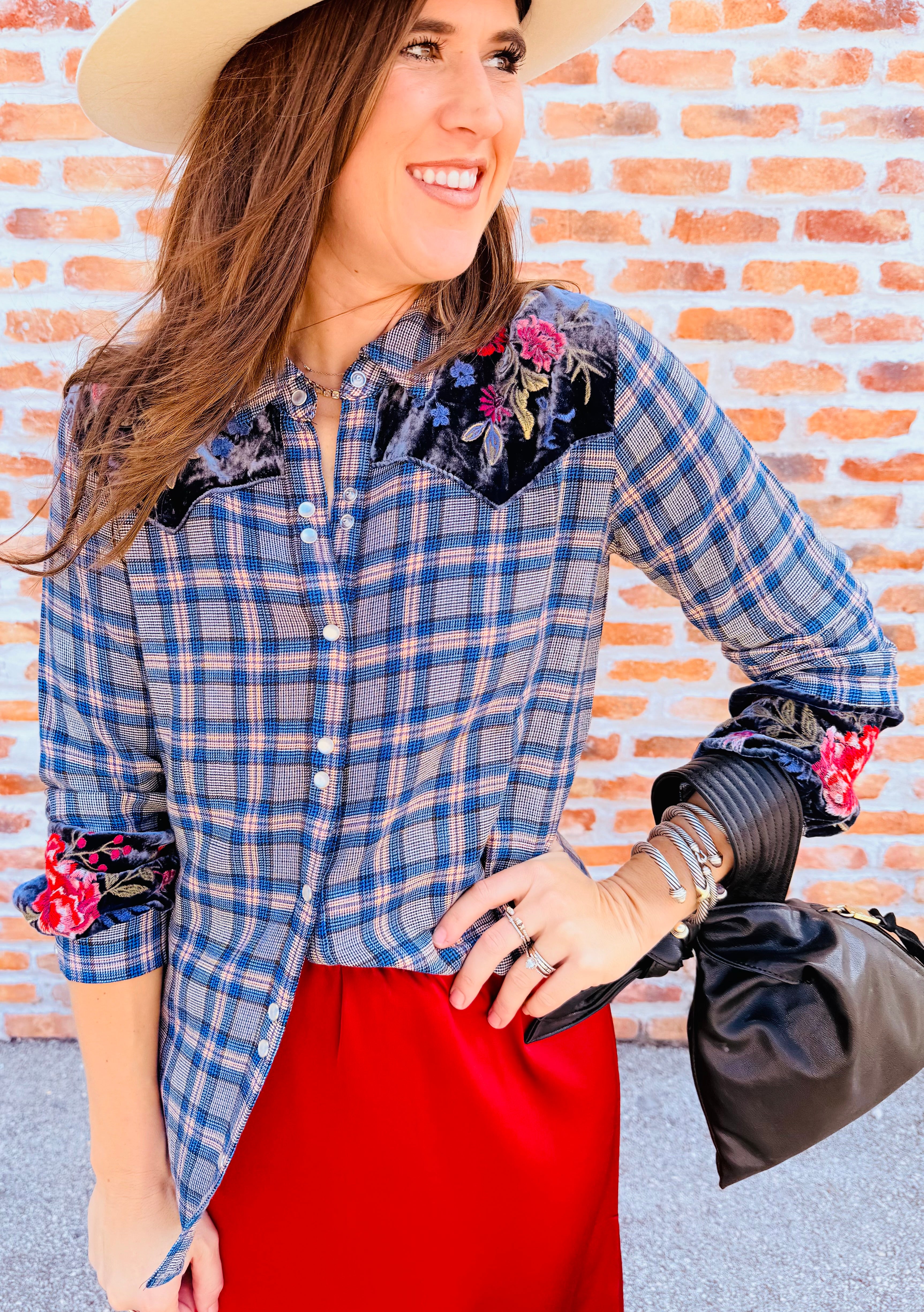 Sassiba Western Puff Sleeve Top