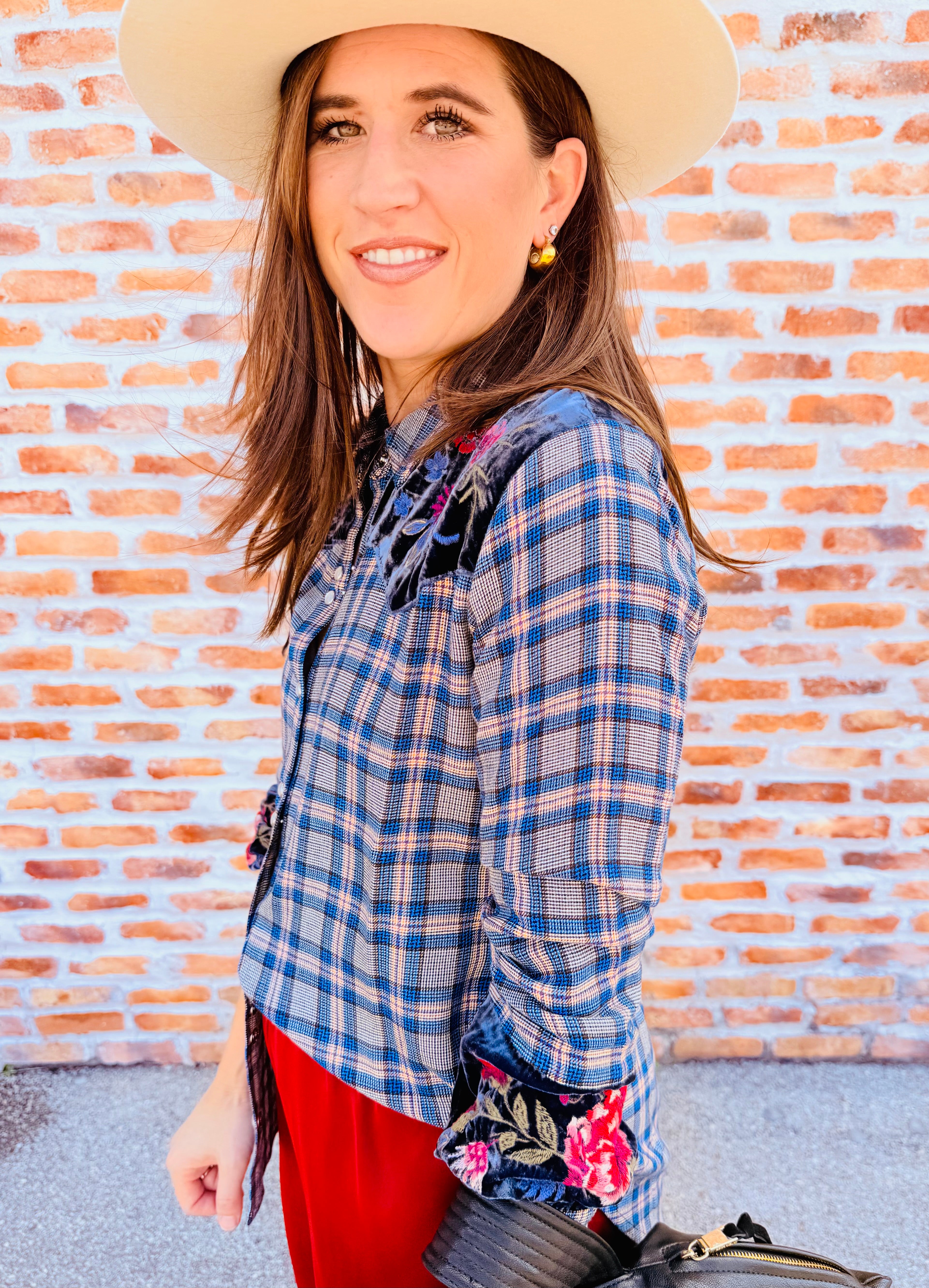 Sassiba Western Puff Sleeve Top