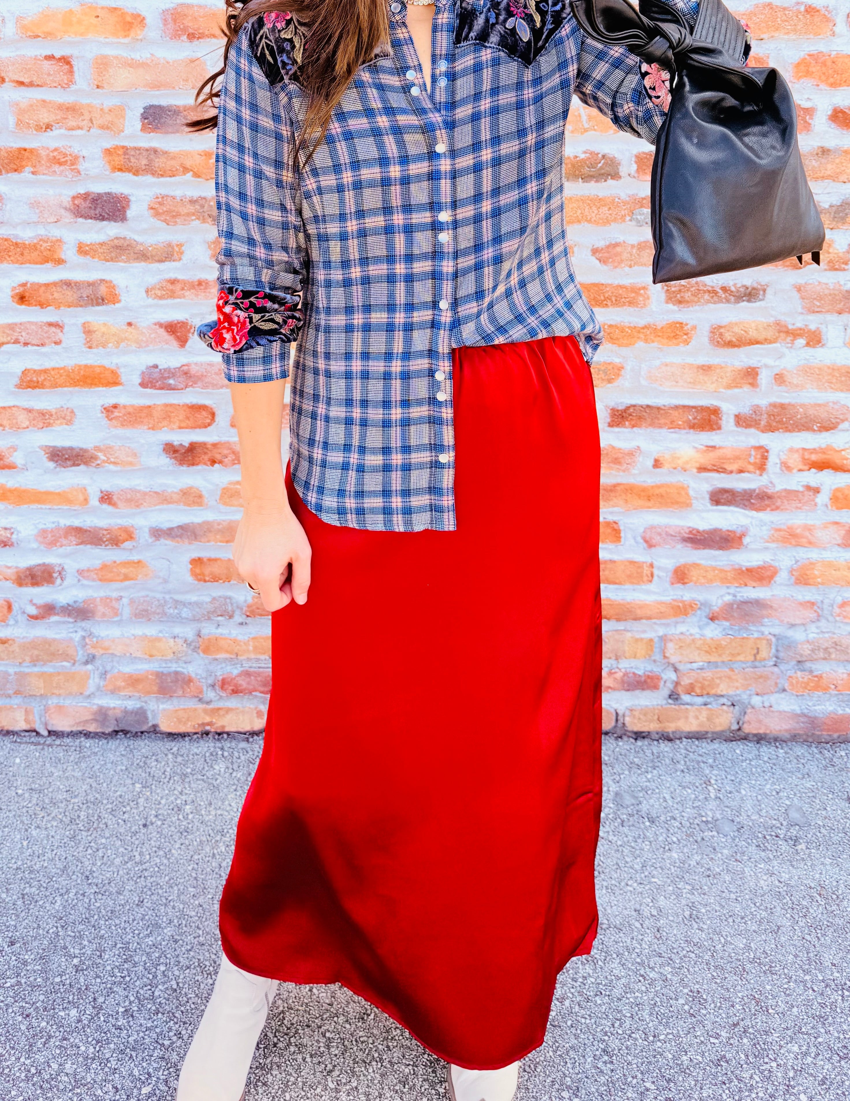 Liya Rose Satin Skirt