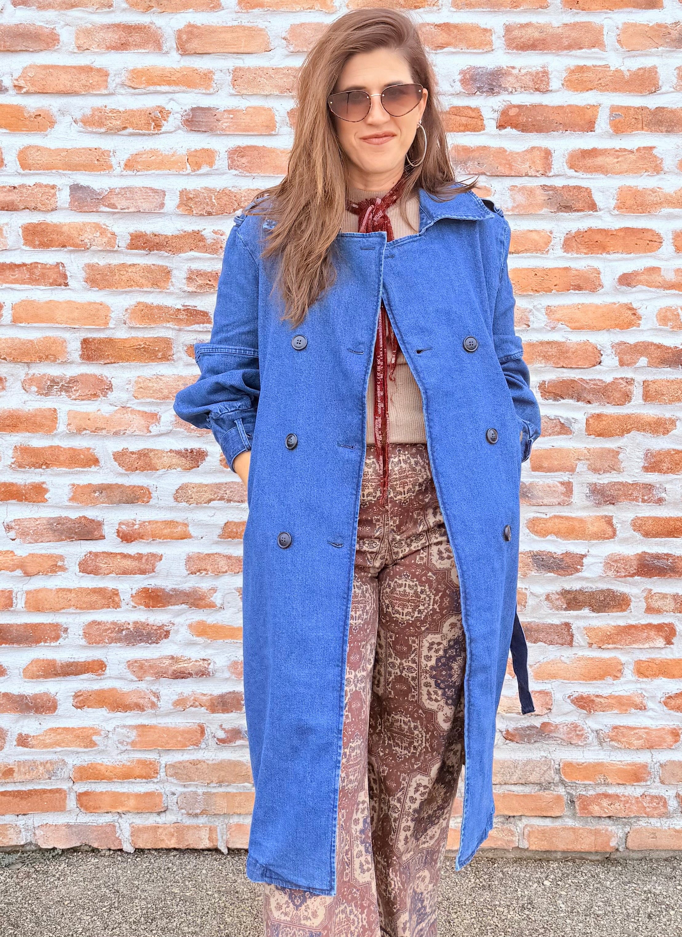 Denim Trench Coat