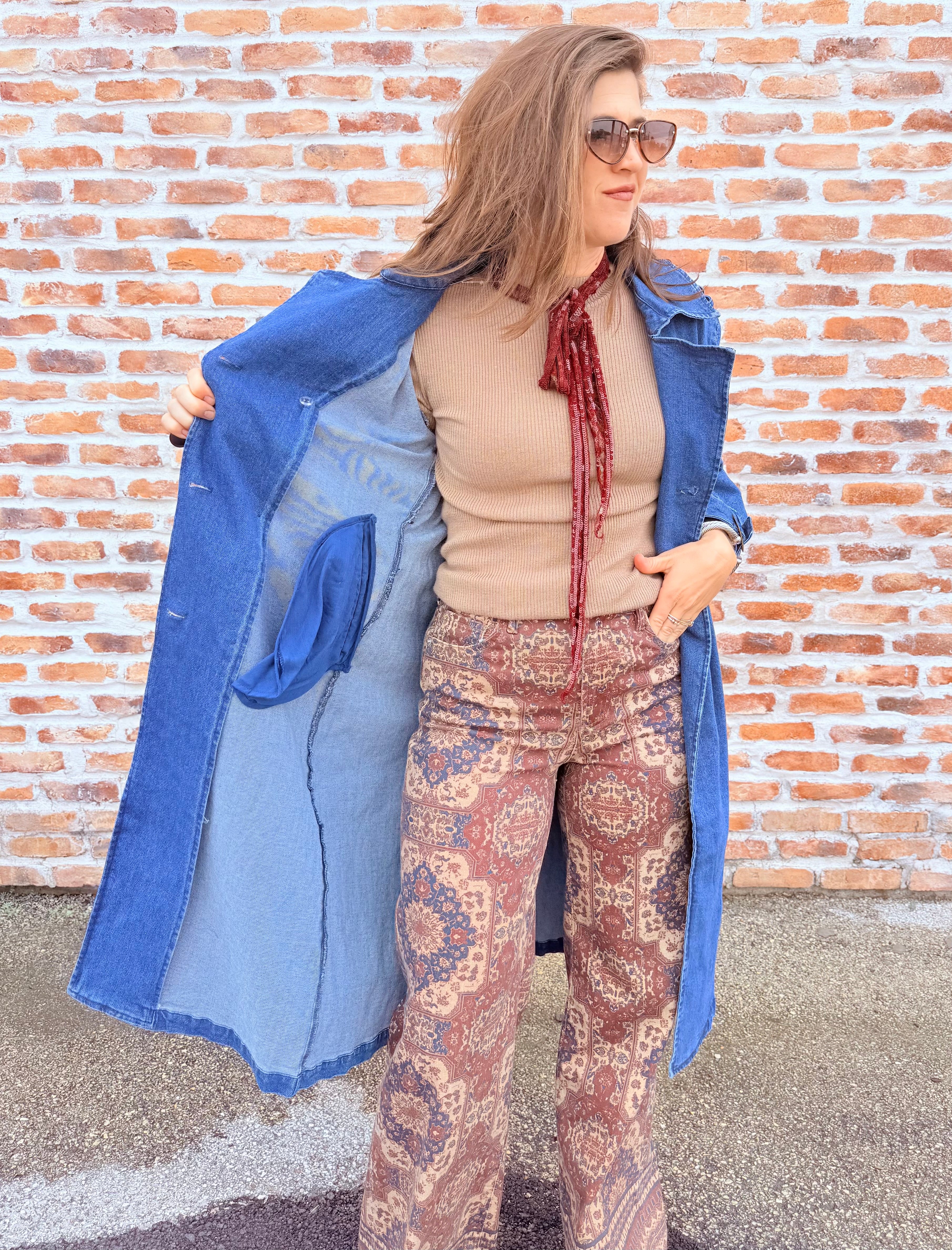 Denim Trench Coat