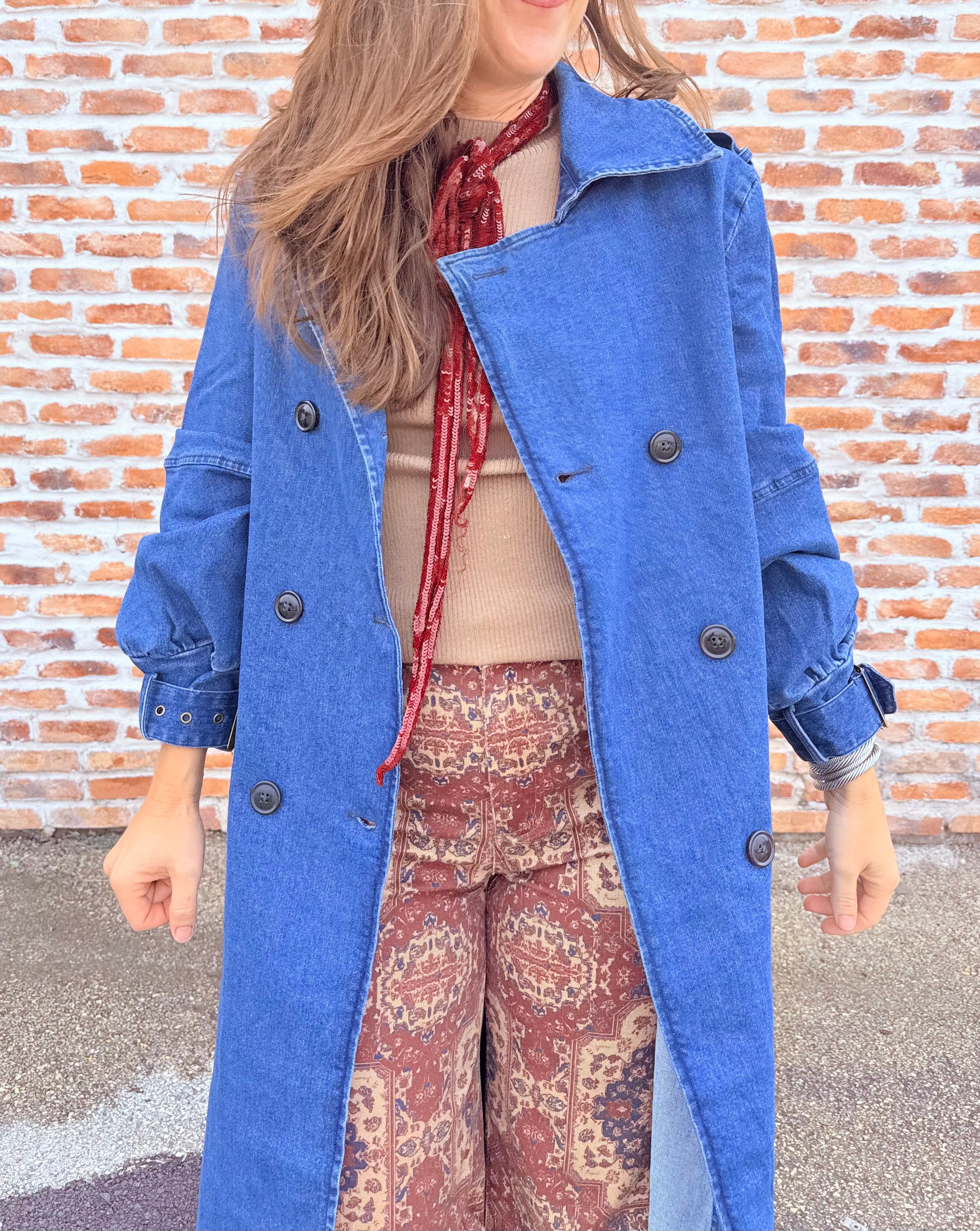 Denim Trench Coat