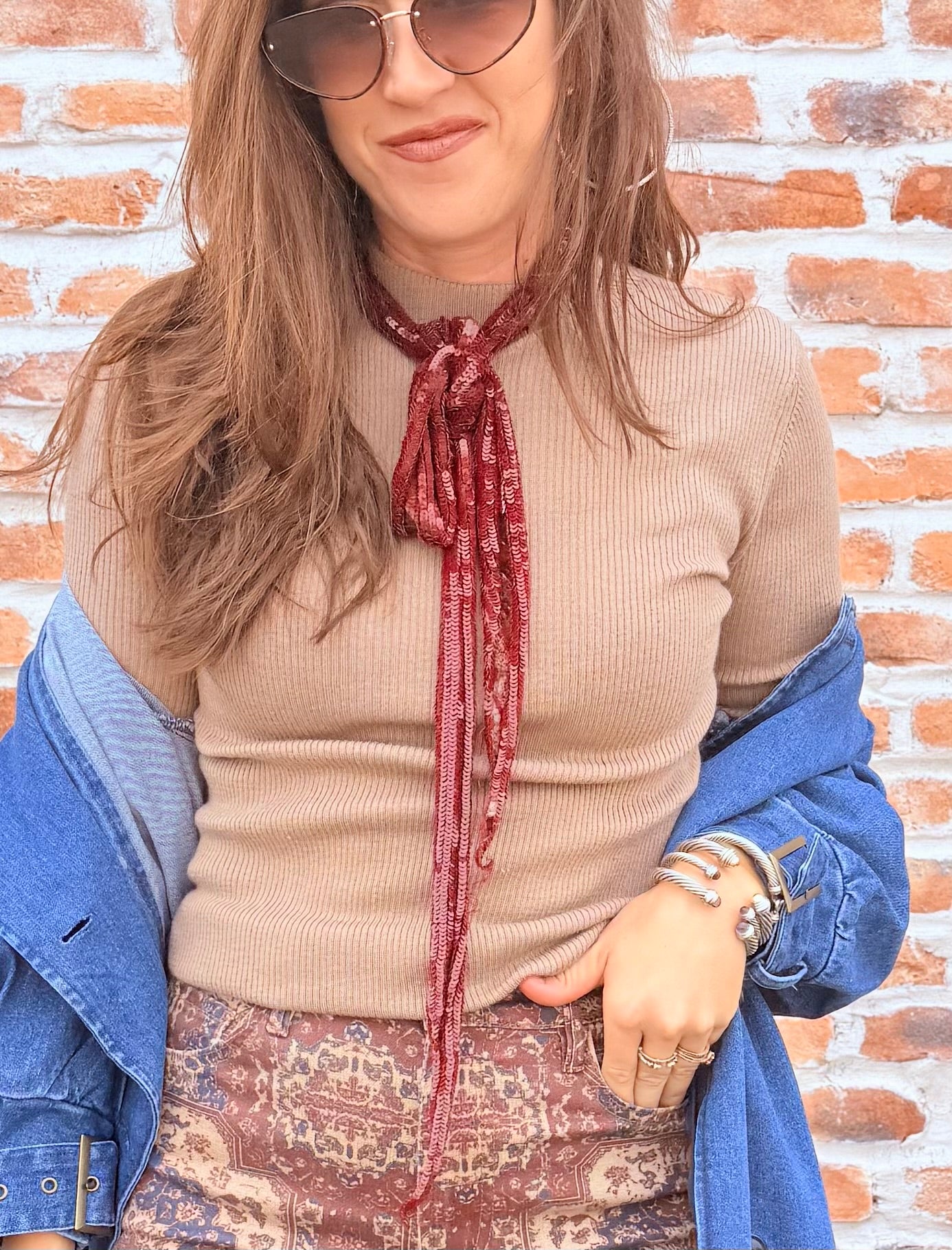 Long Sleeve Knit Top