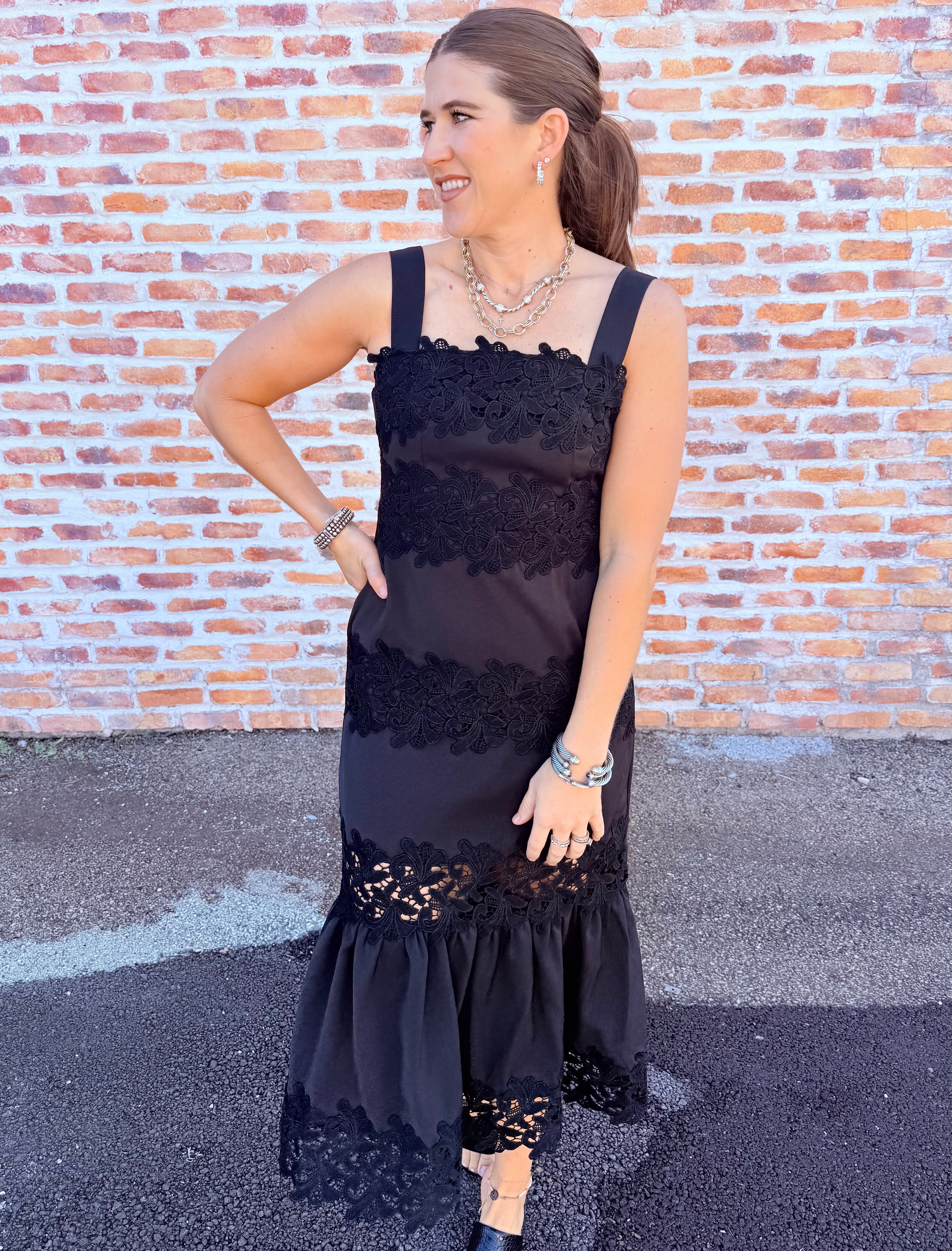 Davina Lace Midi Dress