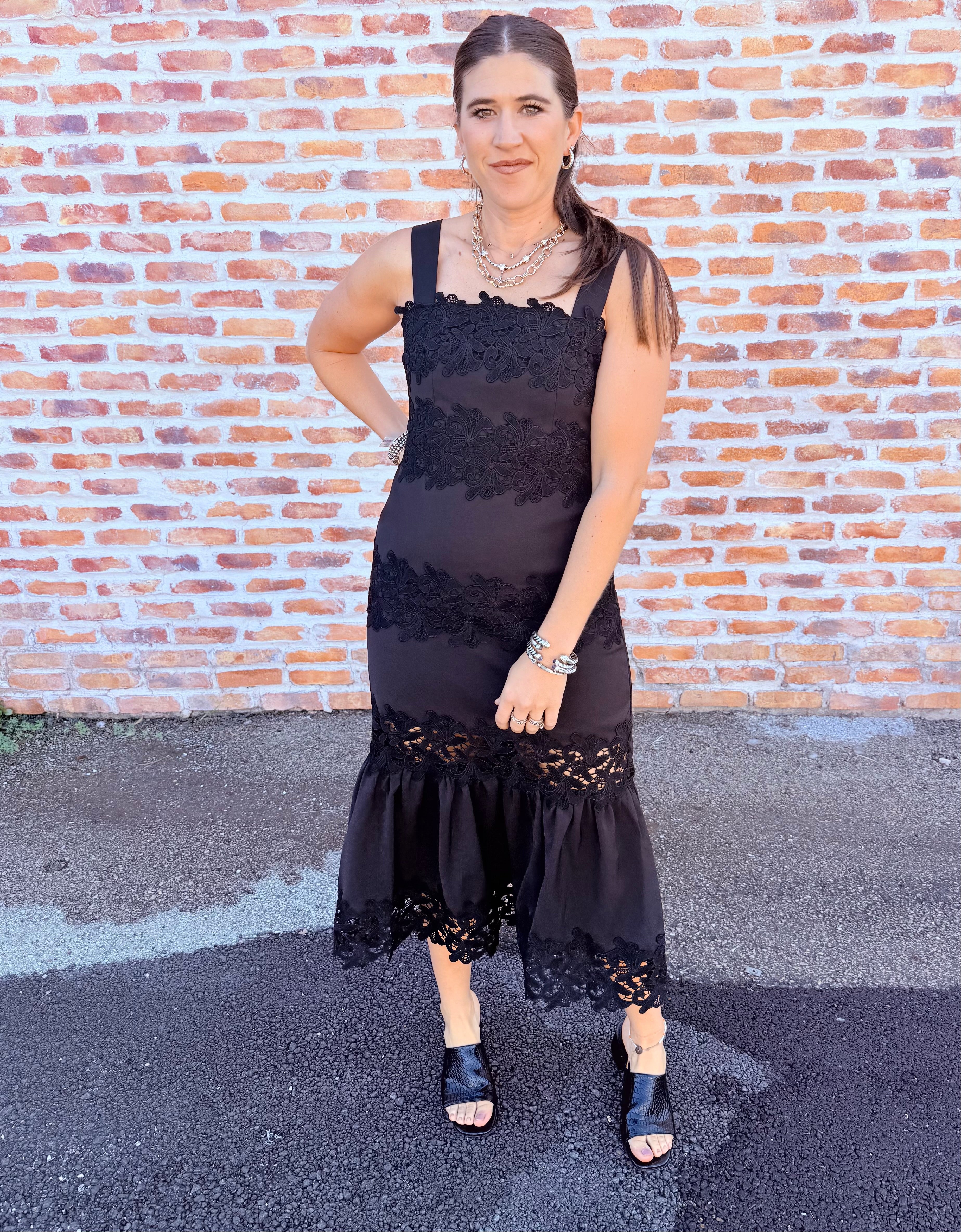 Davina Lace Midi Dress