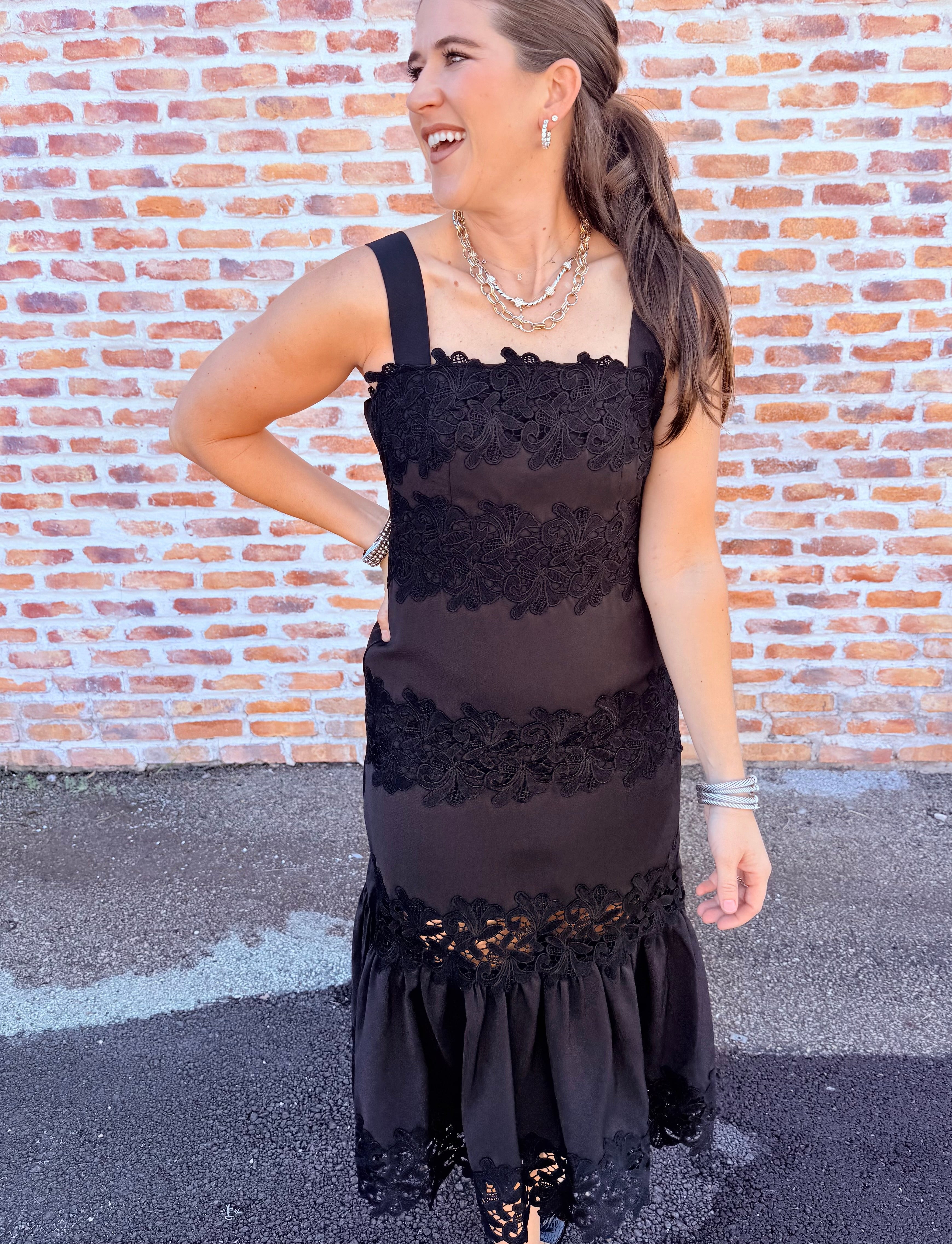 Davina Lace Midi Dress
