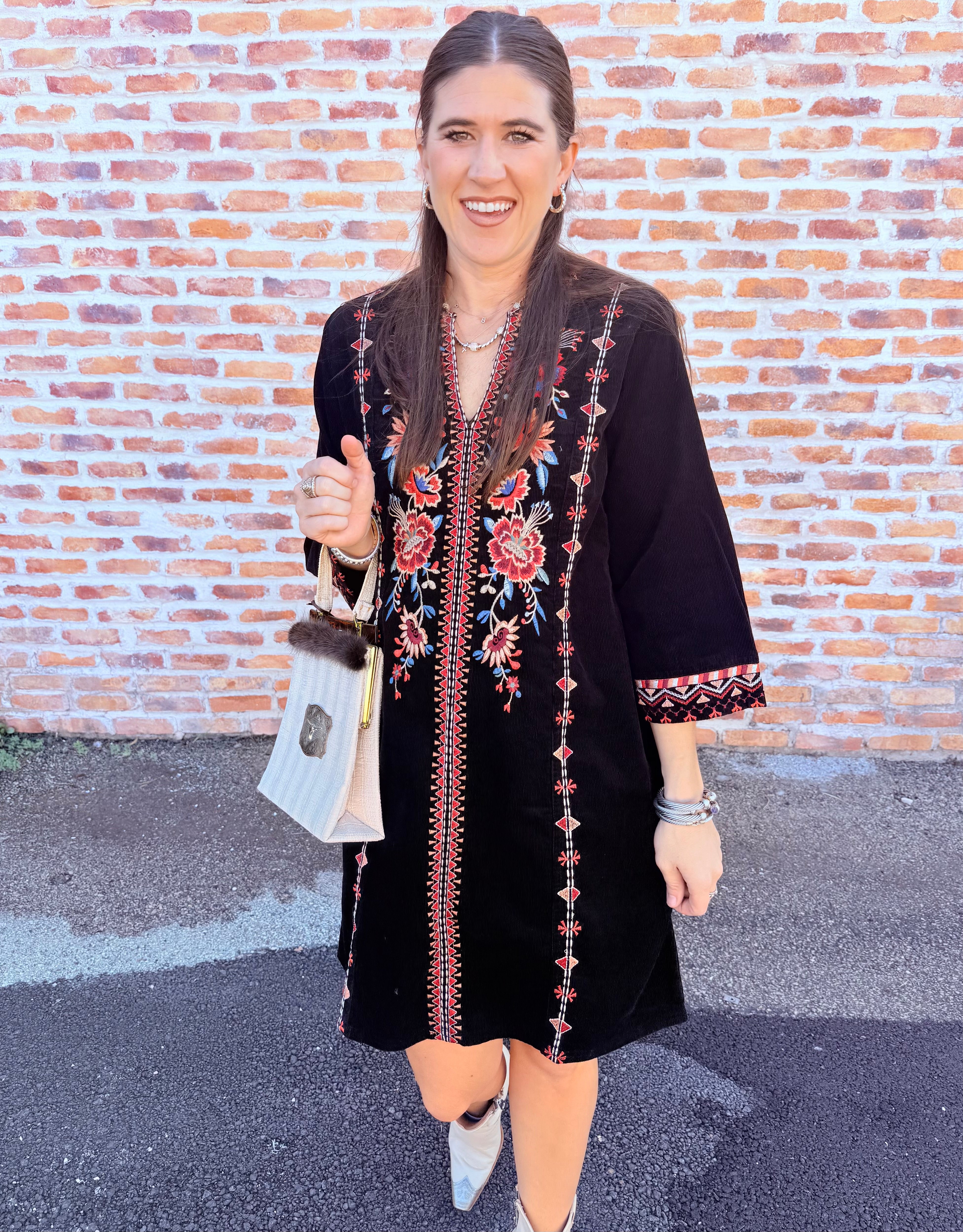 Nadia Seamed Swing Dress