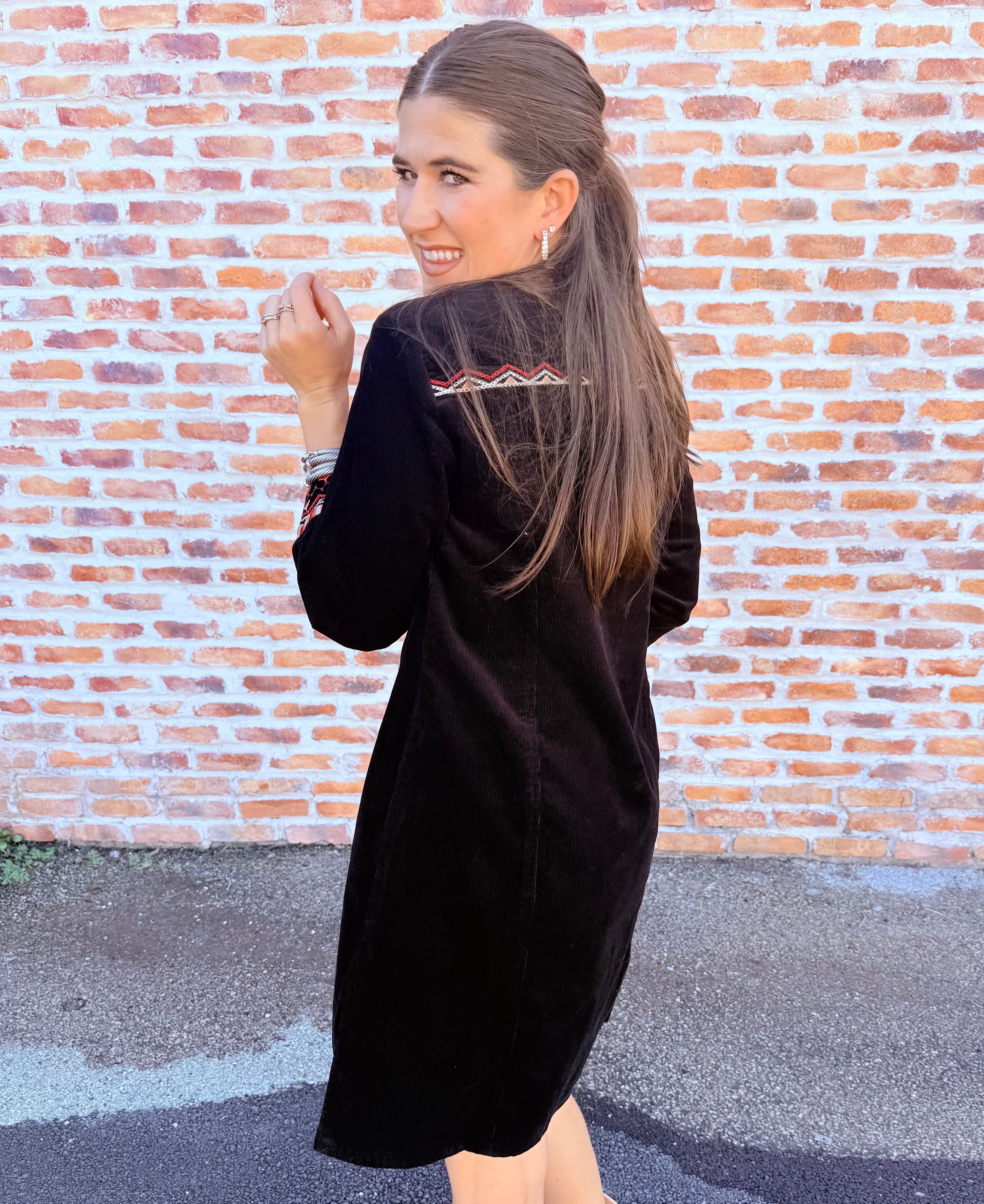 Nadia Seamed Swing Dress
