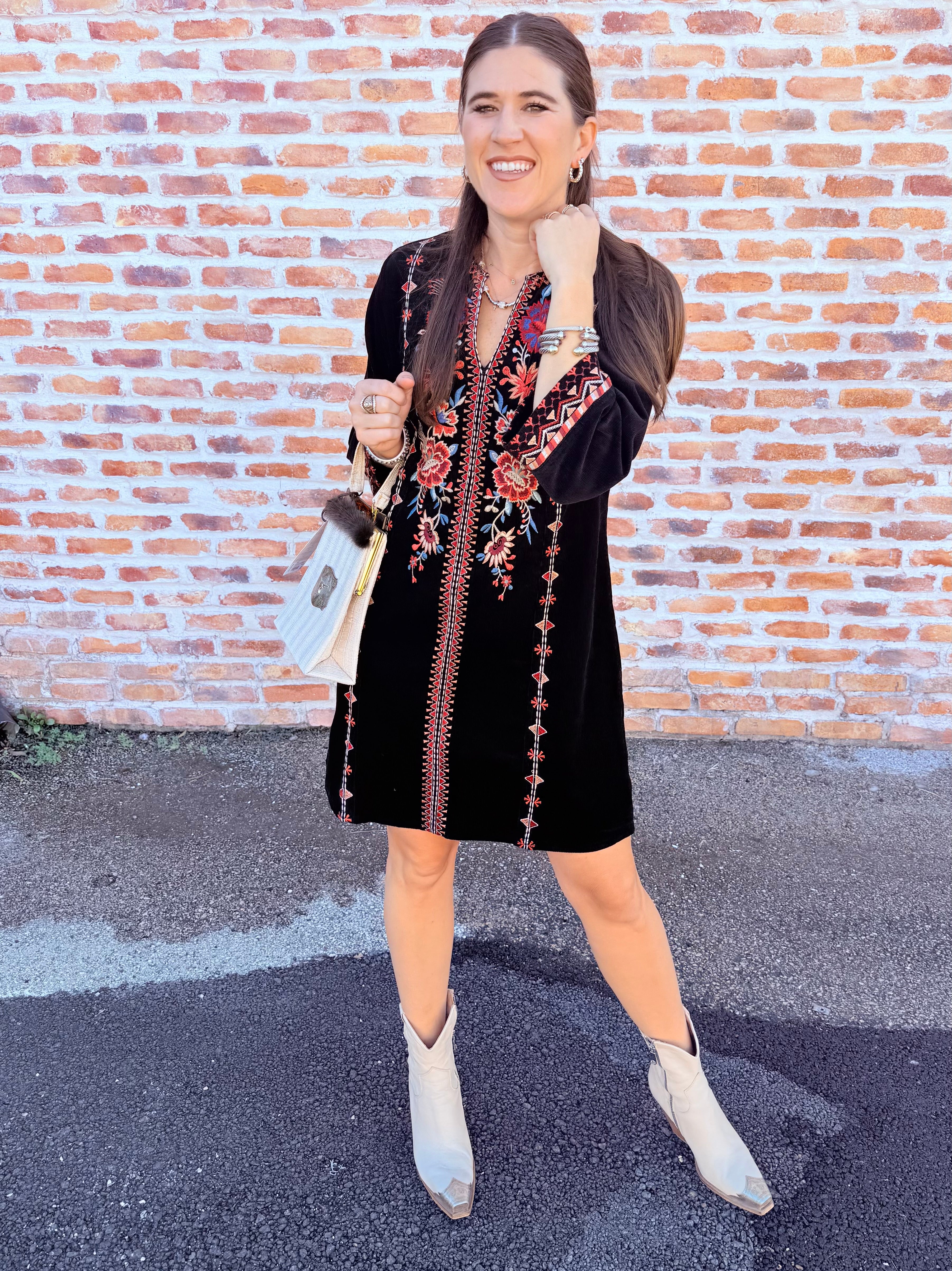 Nadia Seamed Swing Dress
