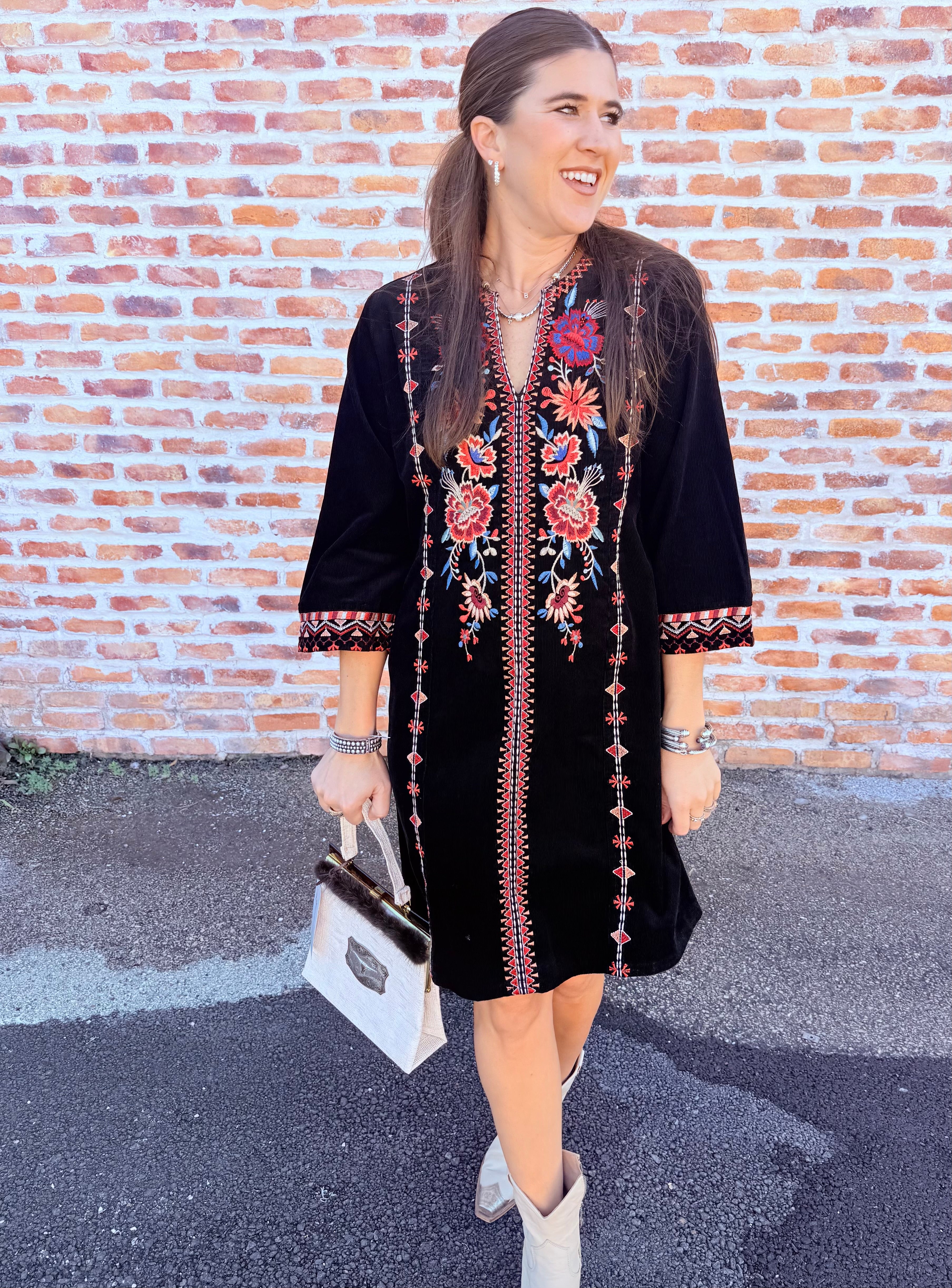 Nadia Seamed Swing Dress