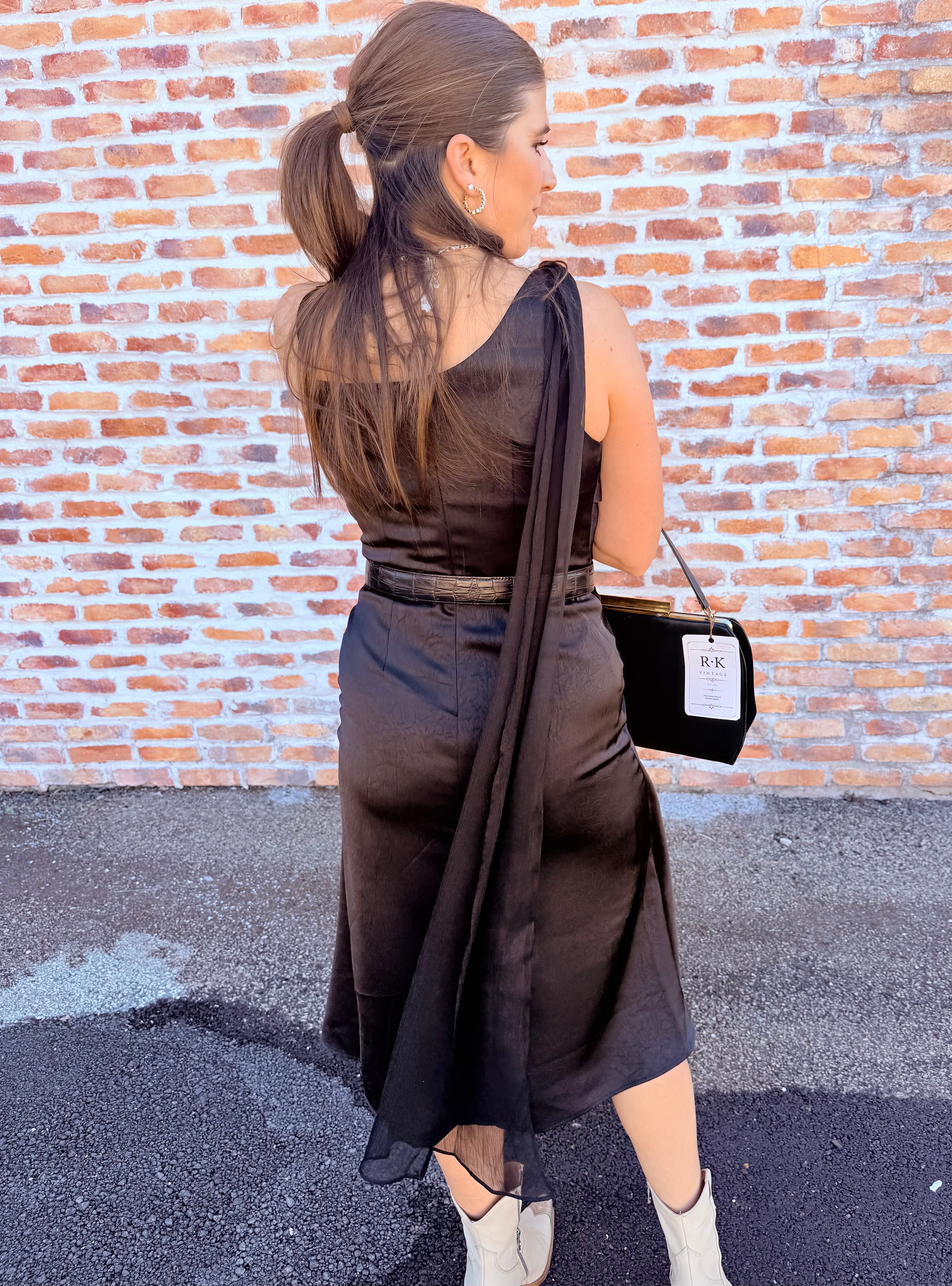 Selena Cowl Neck Midi Dress