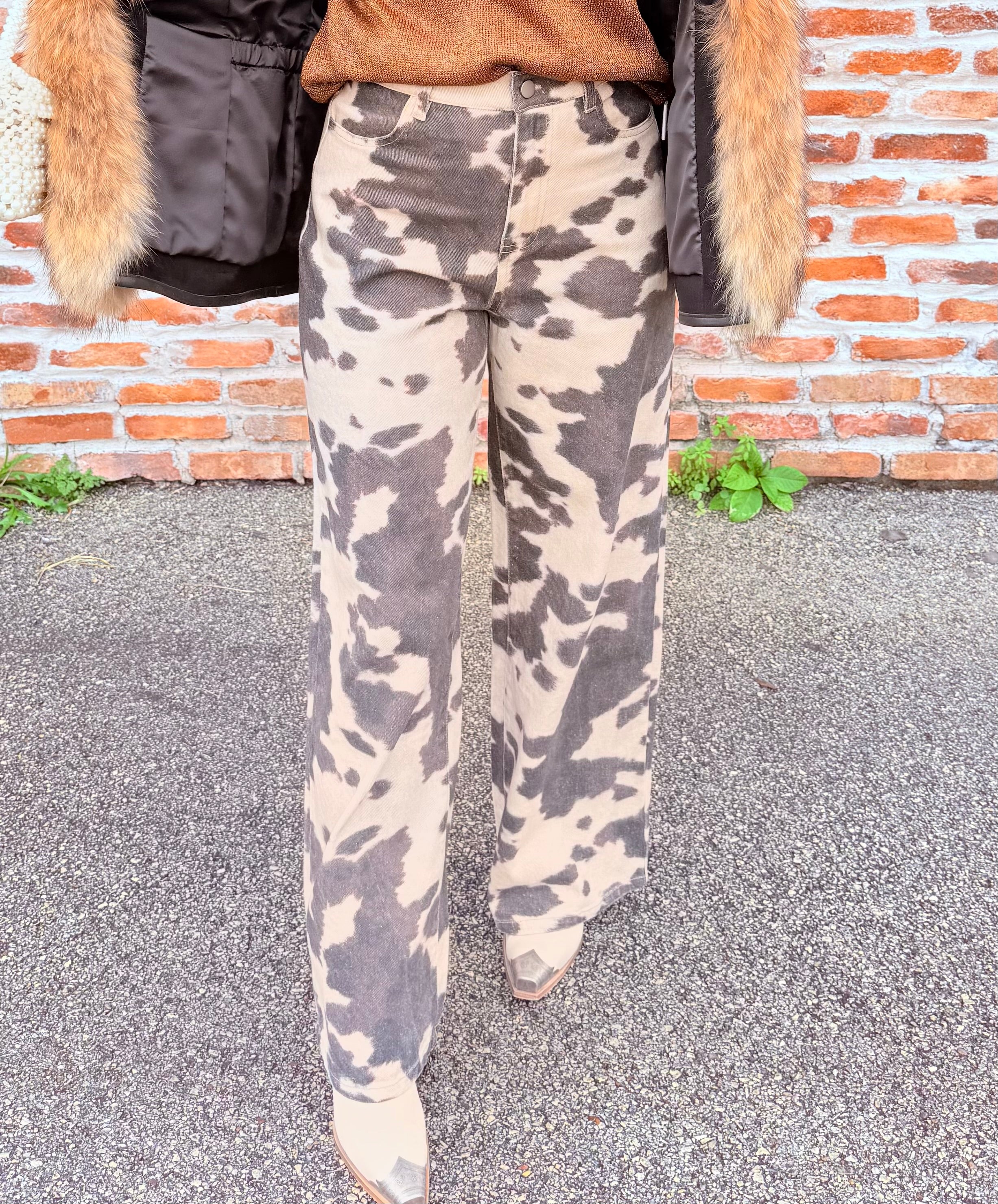 Printed Brown Pant