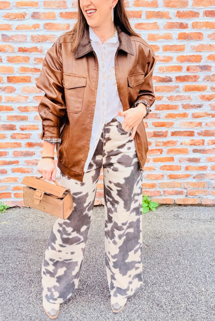Printed Brown Pant