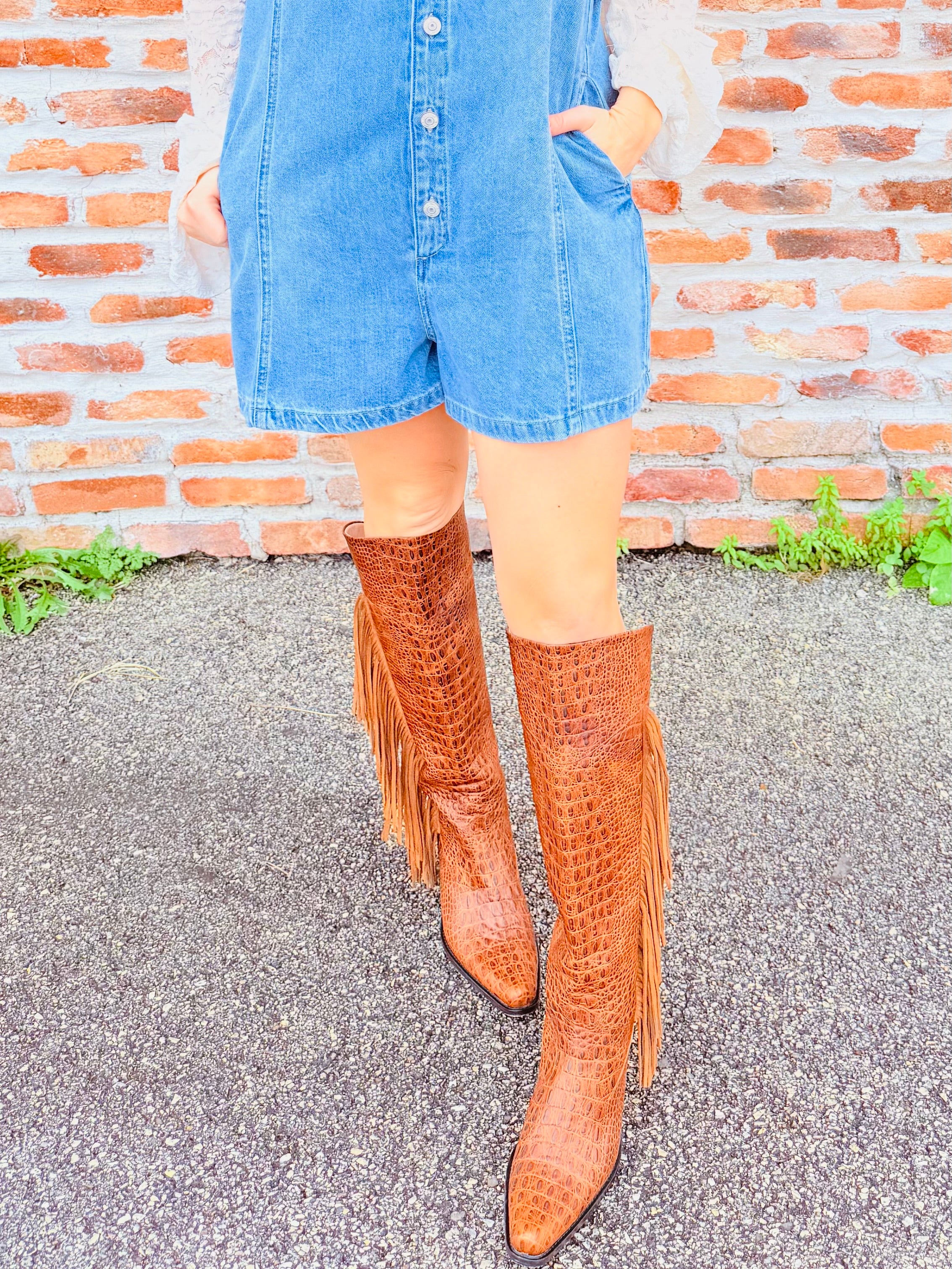 Manchester Fringe Cowboy Boot