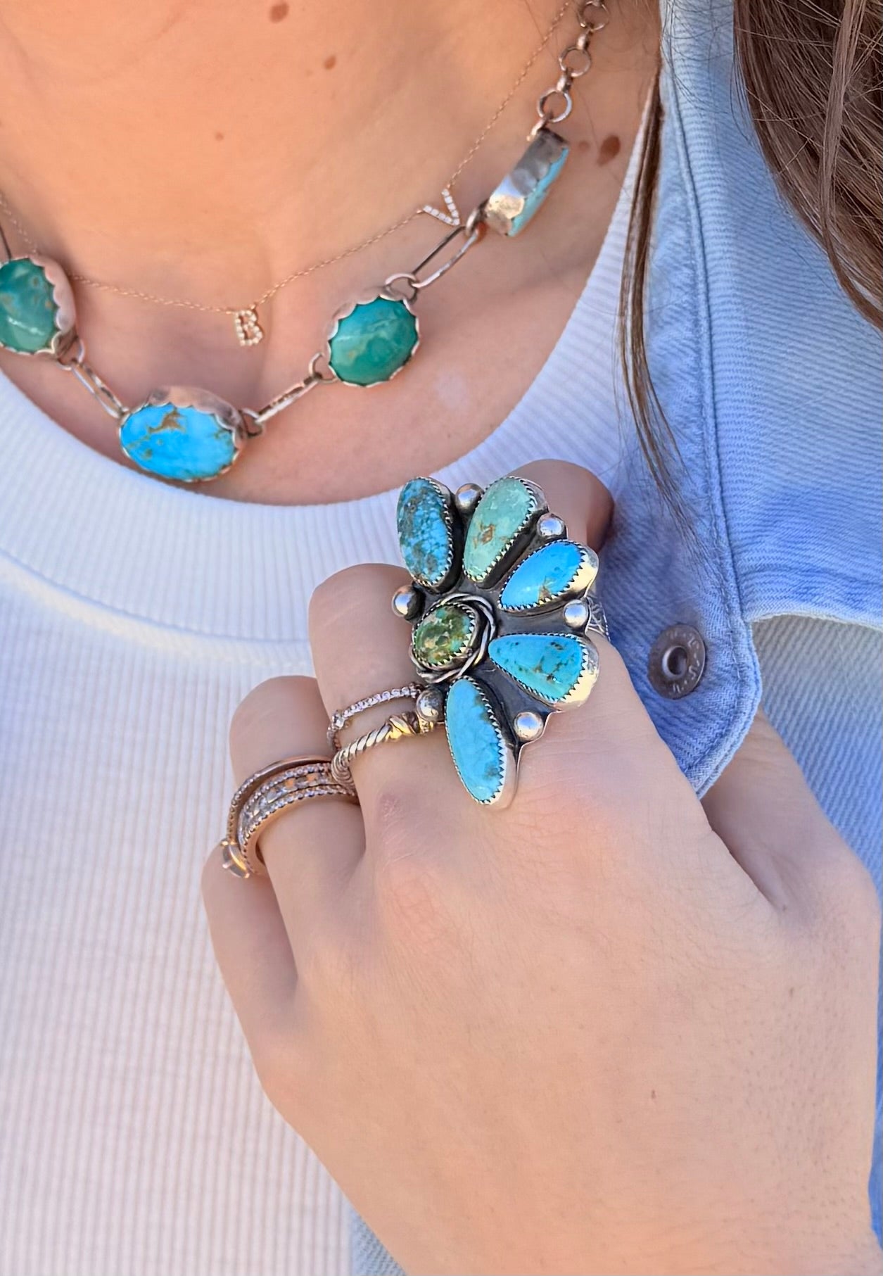 Multi Stone Turquoise Necklace