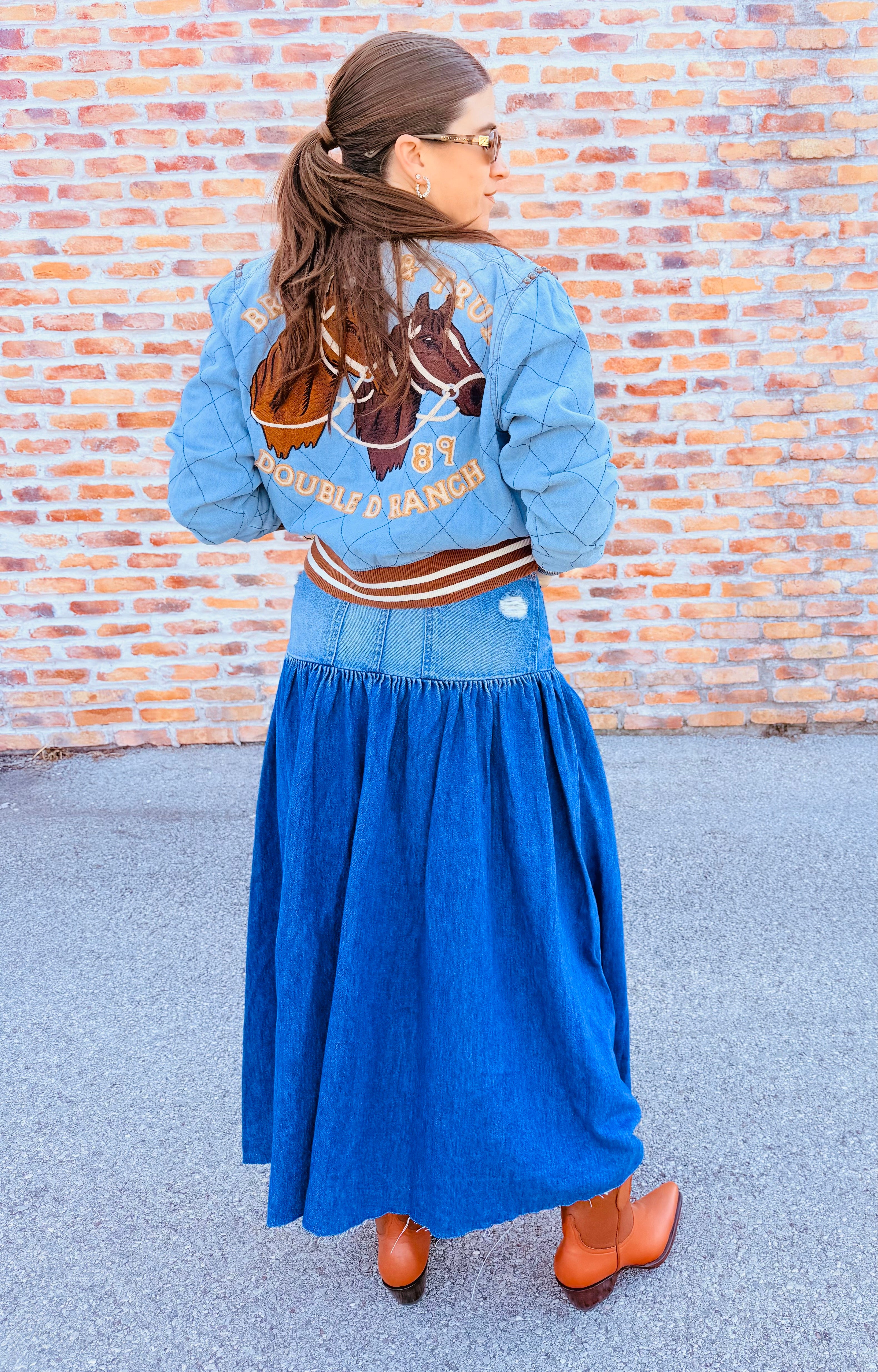 Good Company Mixed Denim Maxi