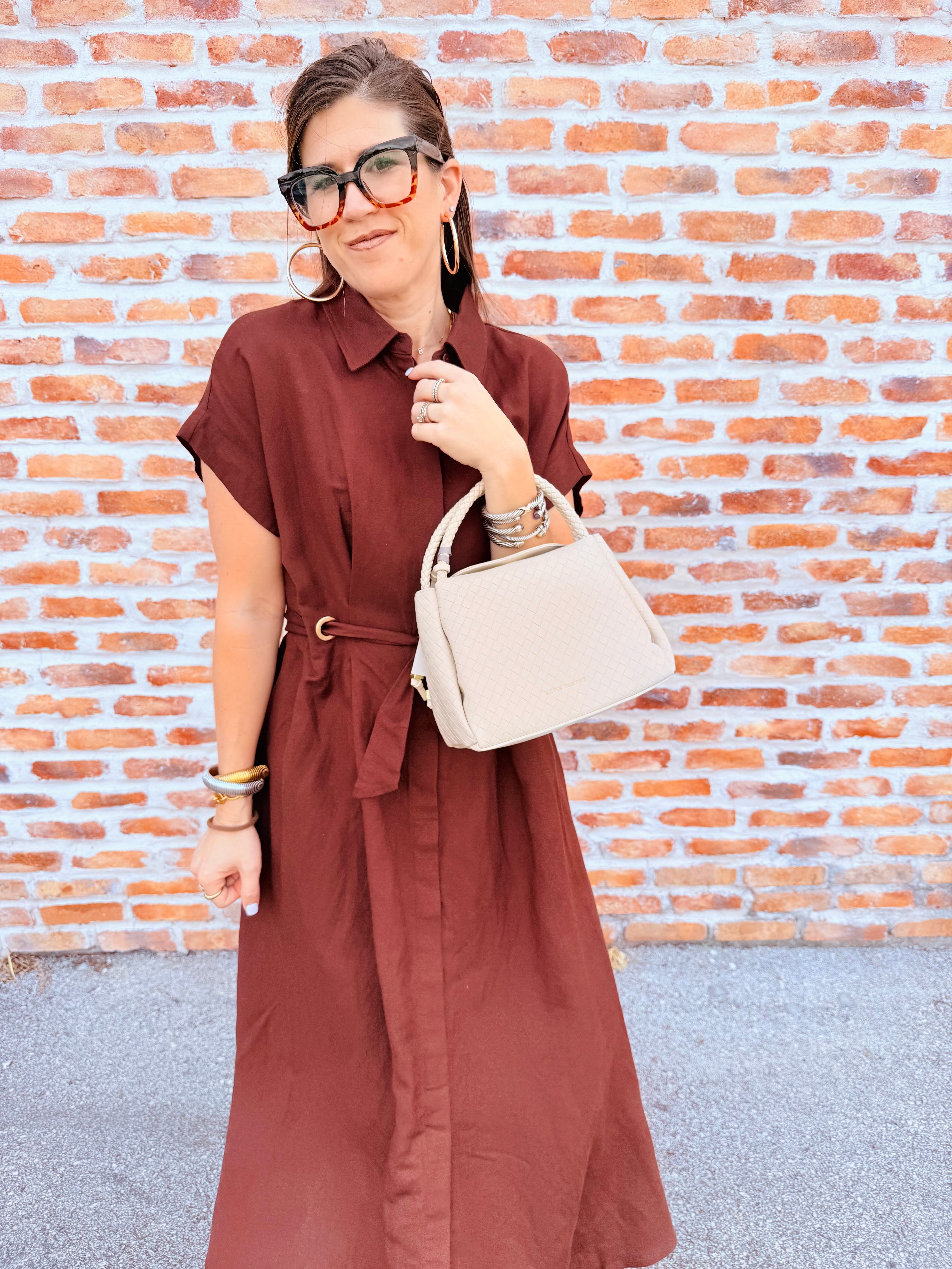 Button-Down Dress With Pockets