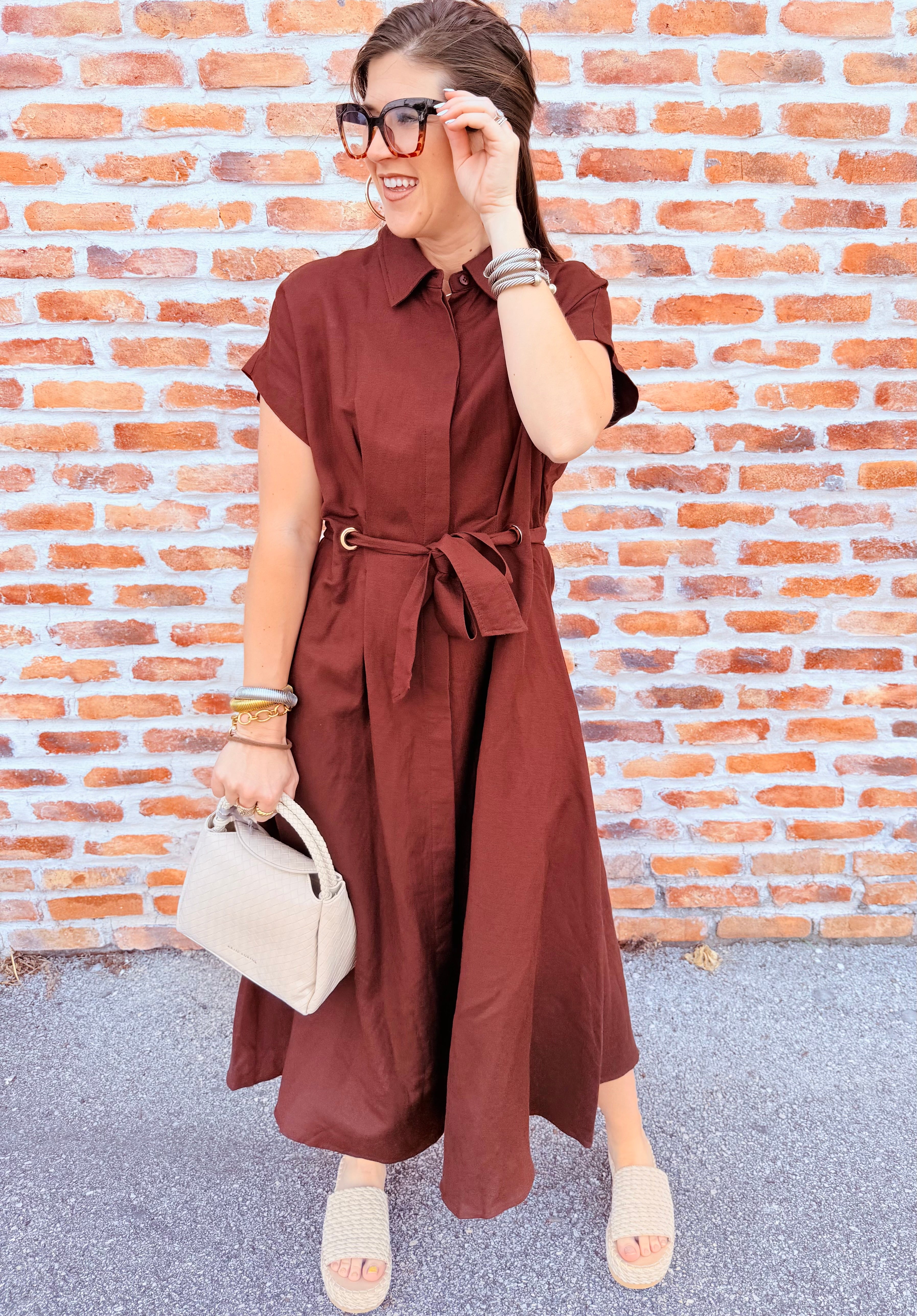Button-Down Dress With Pockets