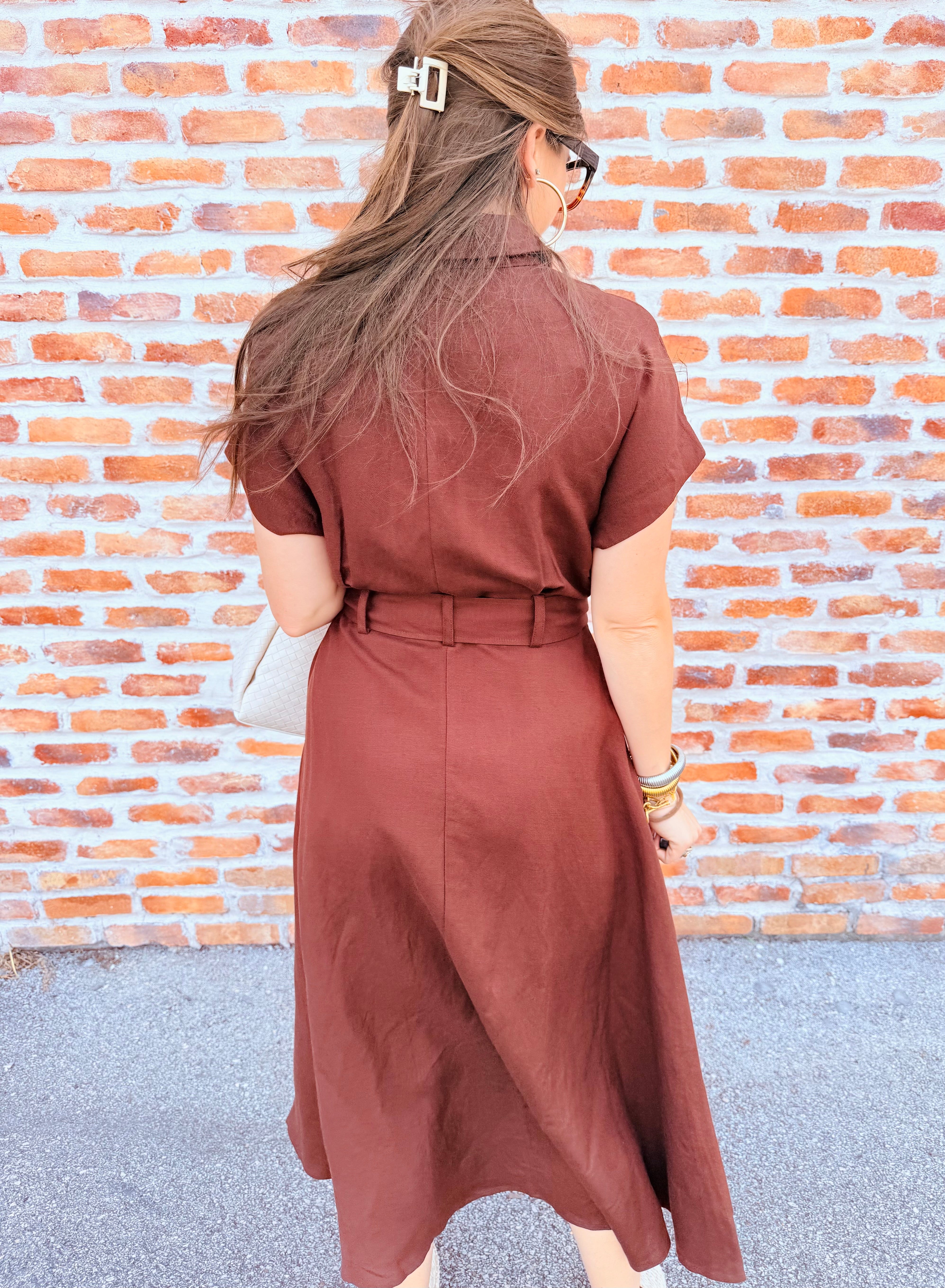 Button-Down Dress With Pockets