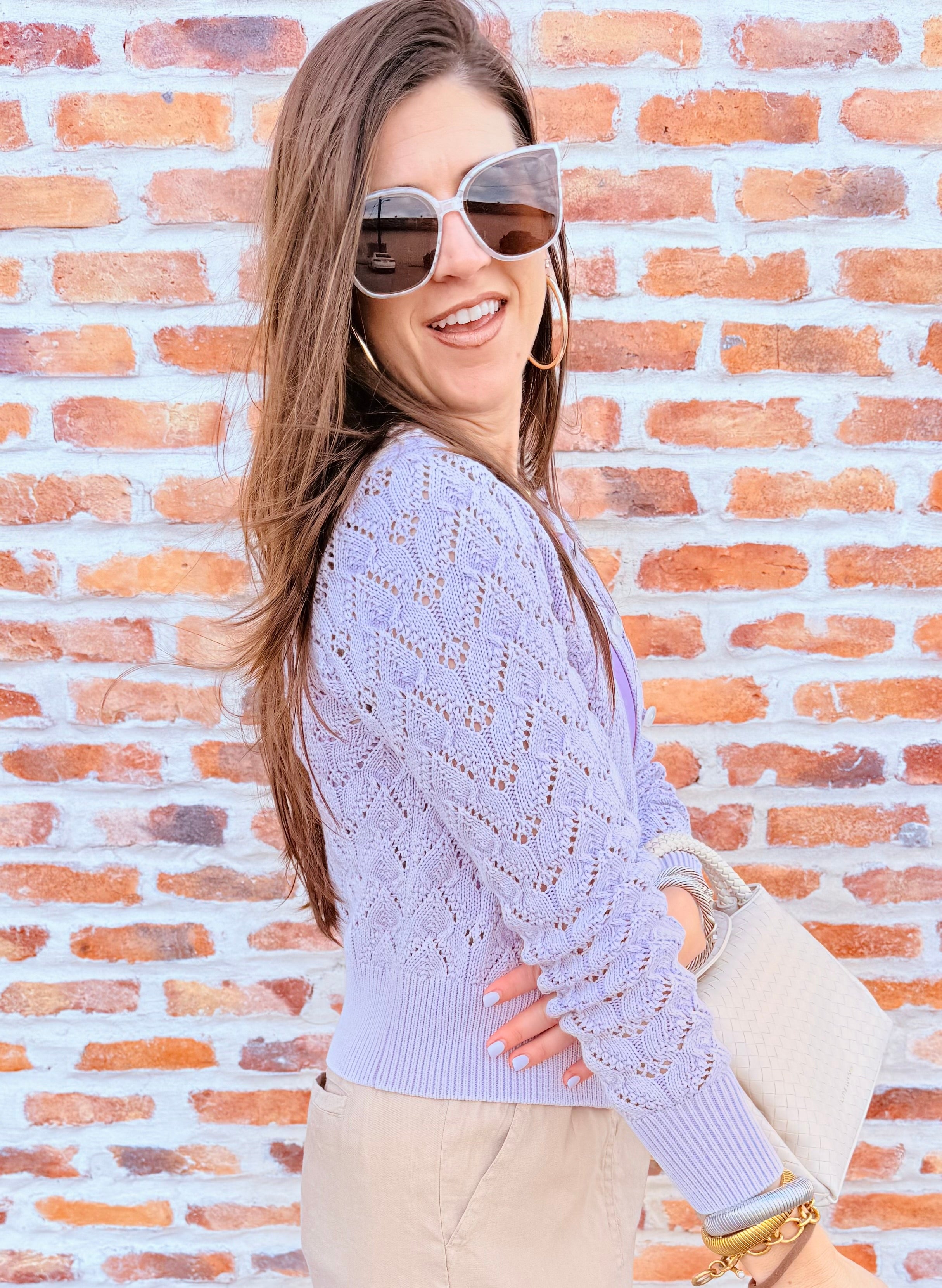 Pretty In Pointelle Cardi