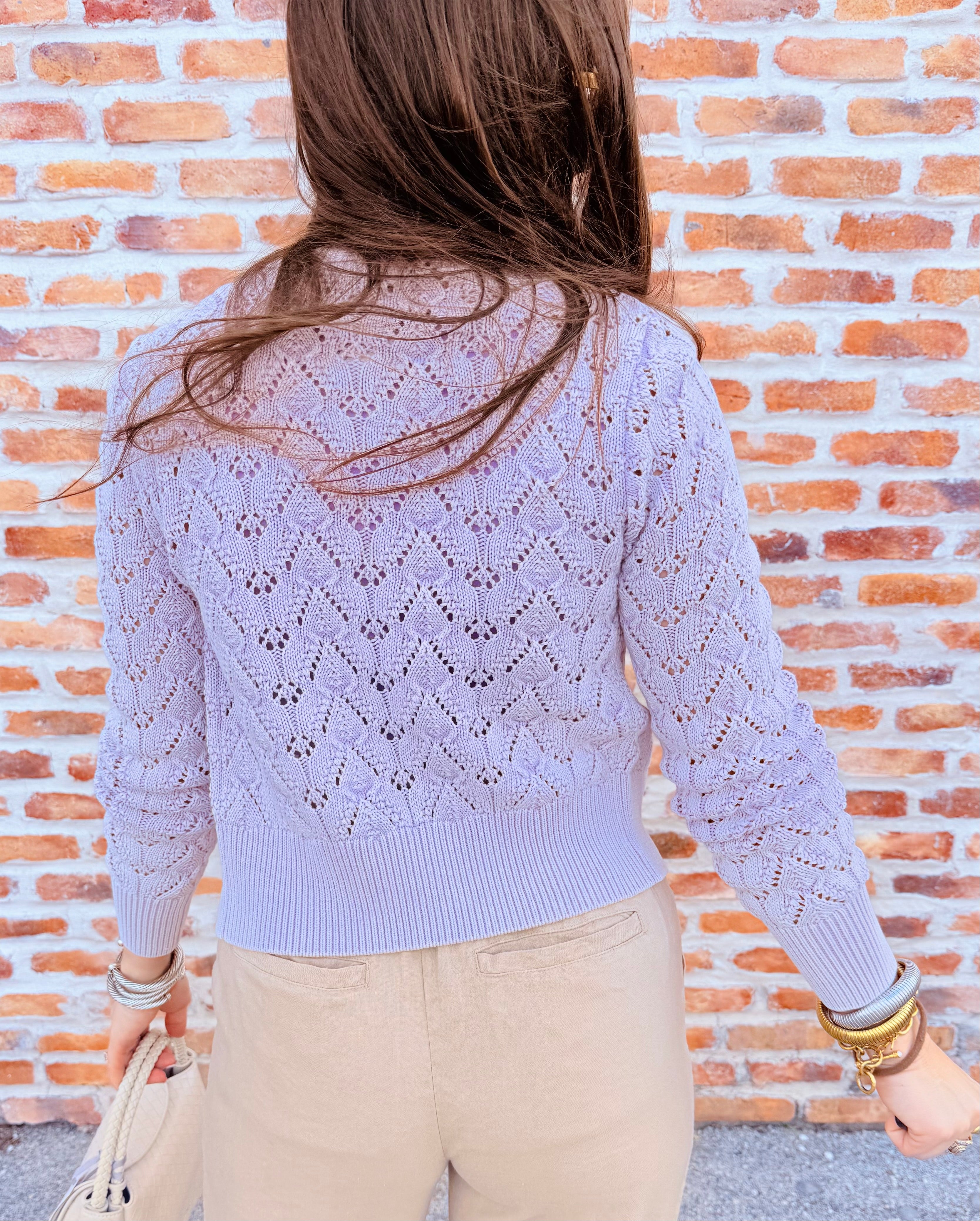 Pretty In Pointelle Cardi