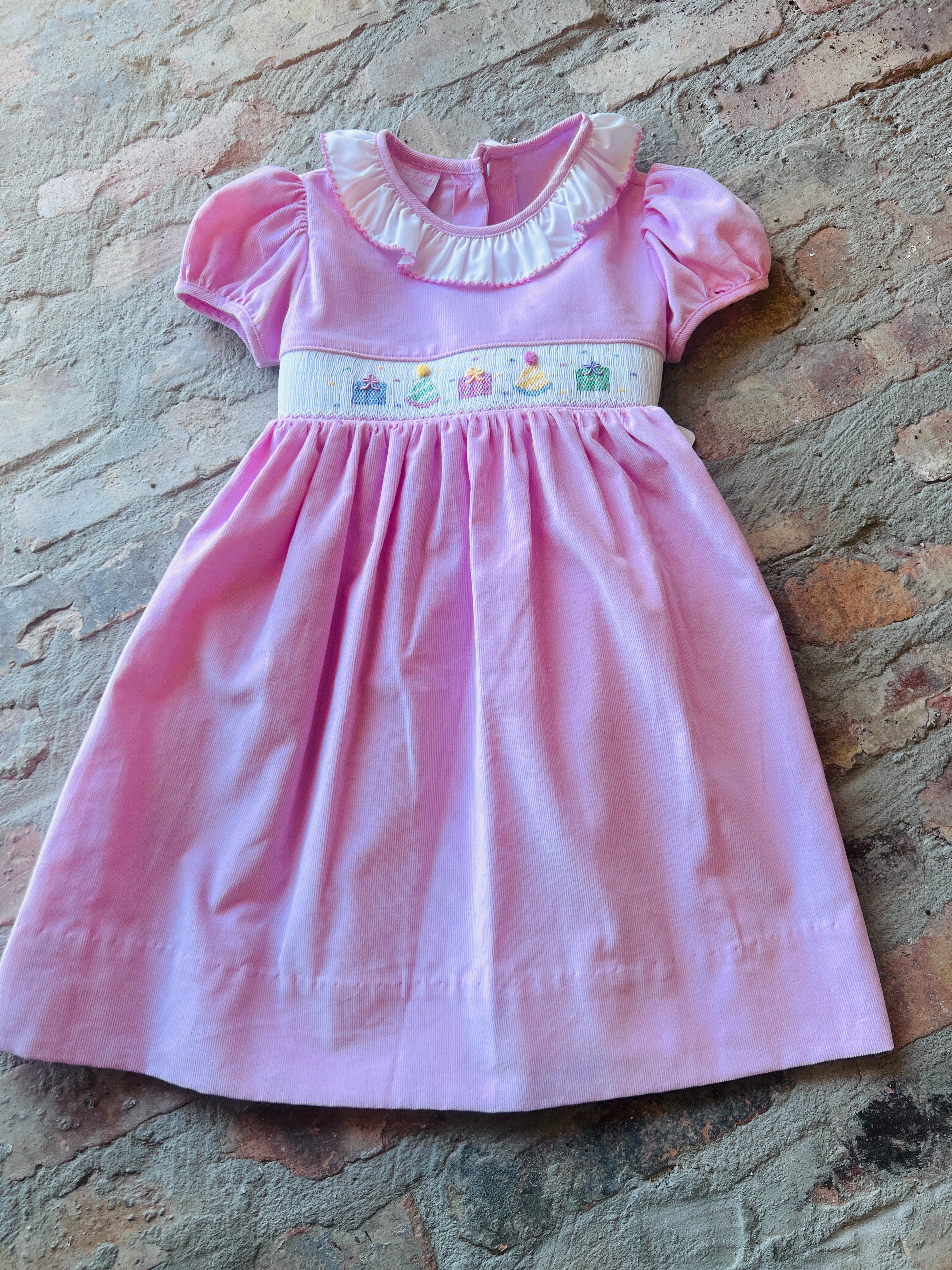 Pink Corduroy Dress