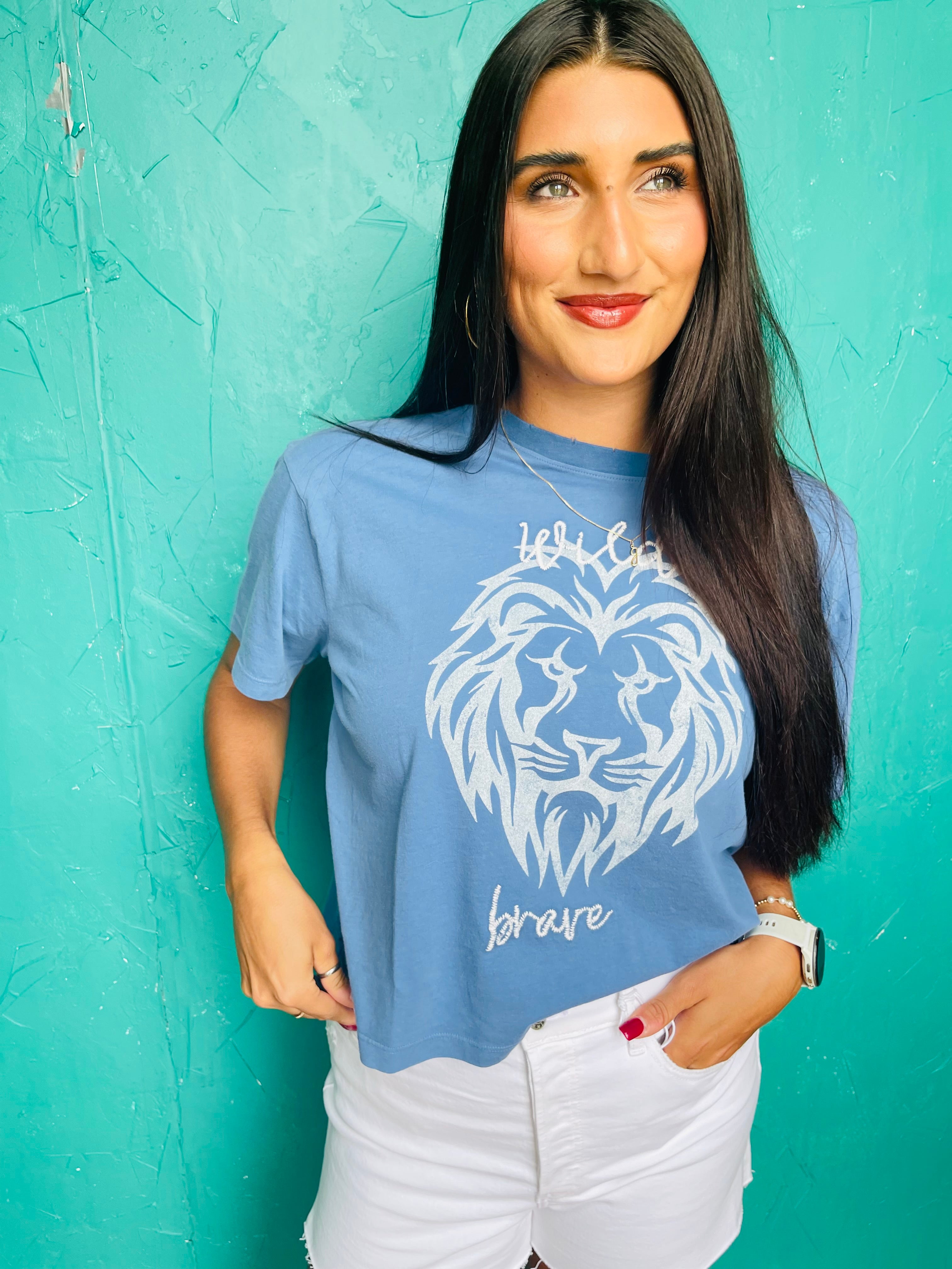 Wild Brave Lion Tee