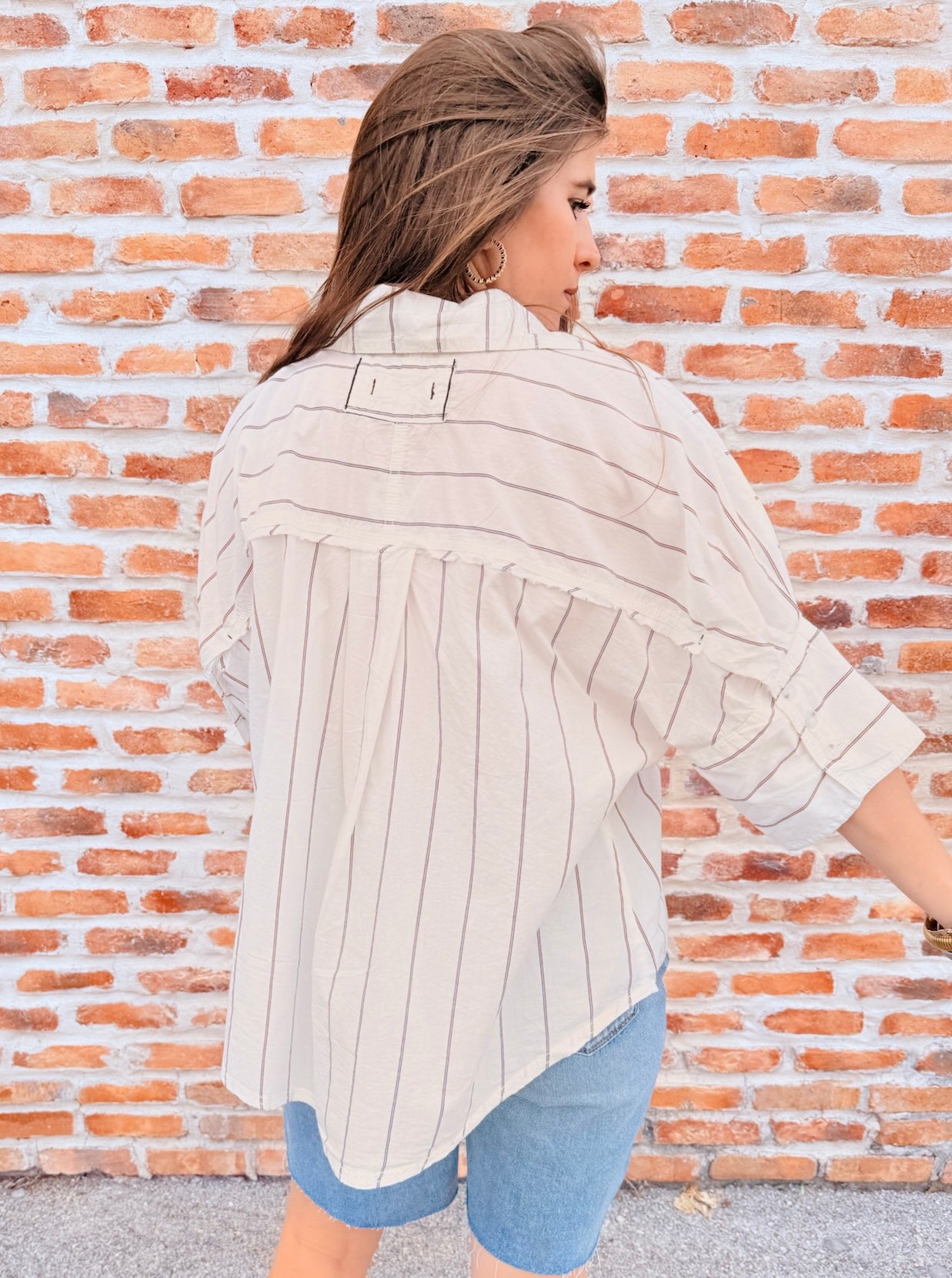 Seaside Cotton Stripe Shirt