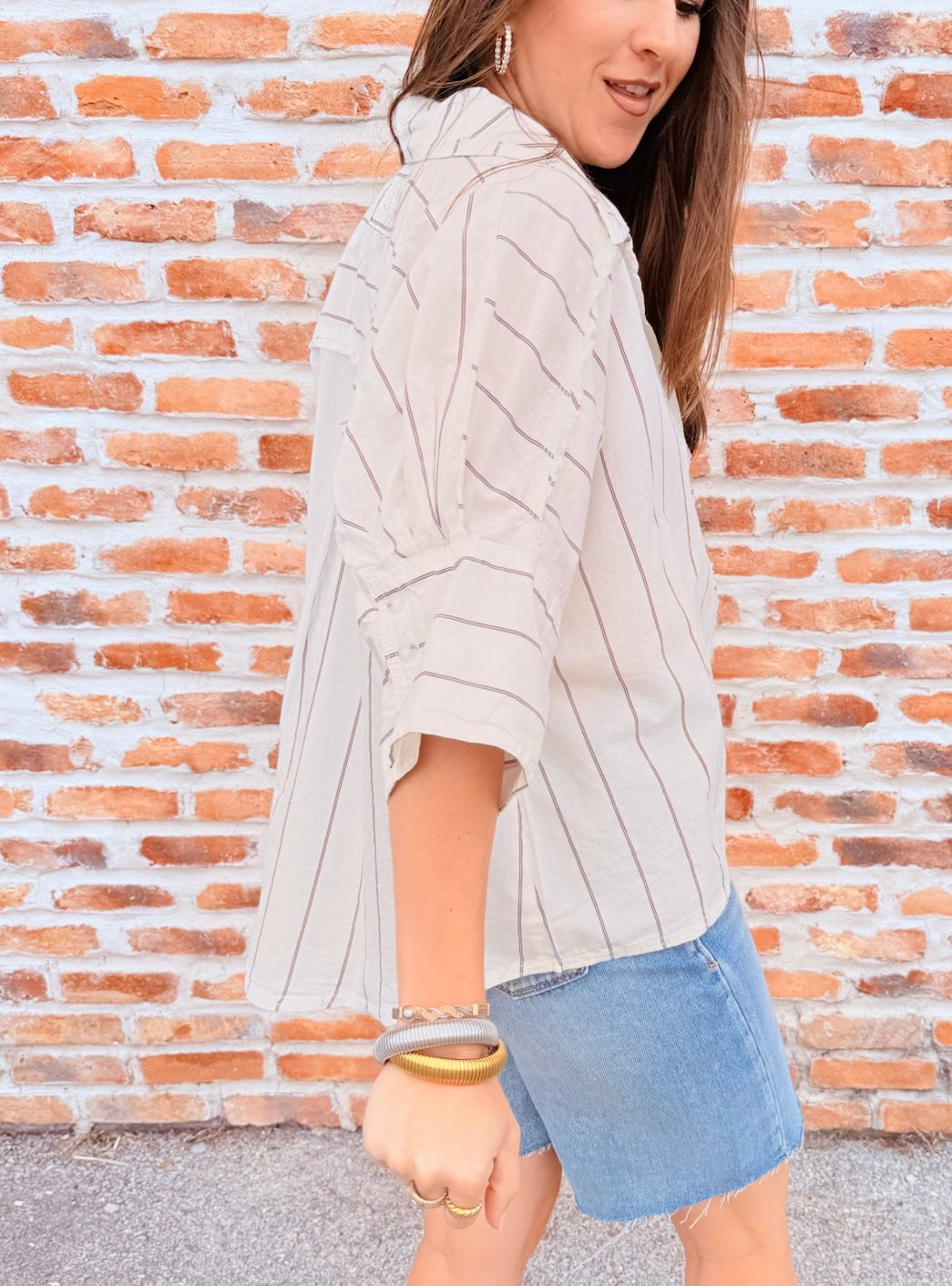 Seaside Cotton Stripe Shirt