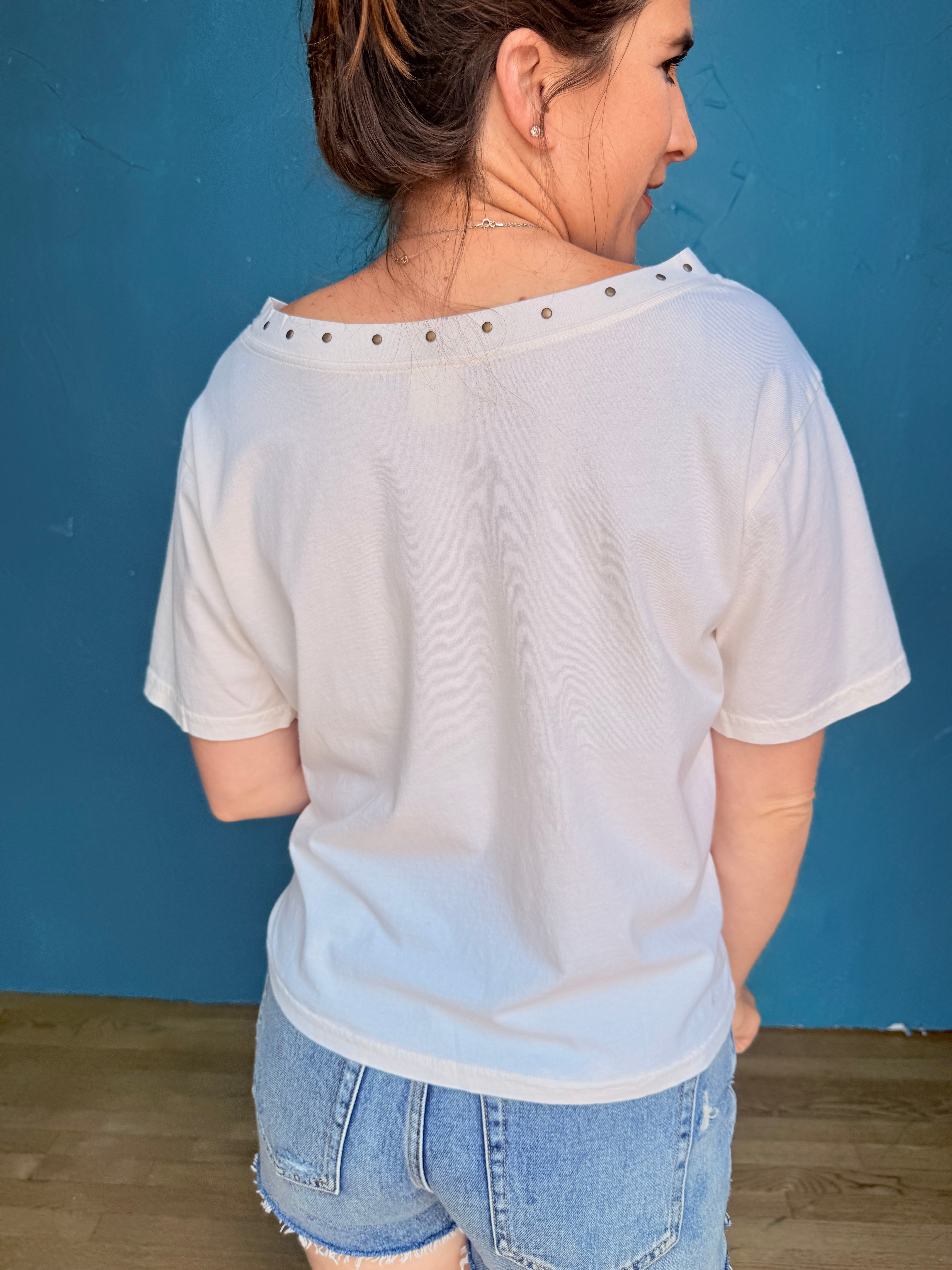Giddy Up Wide Neck Tee