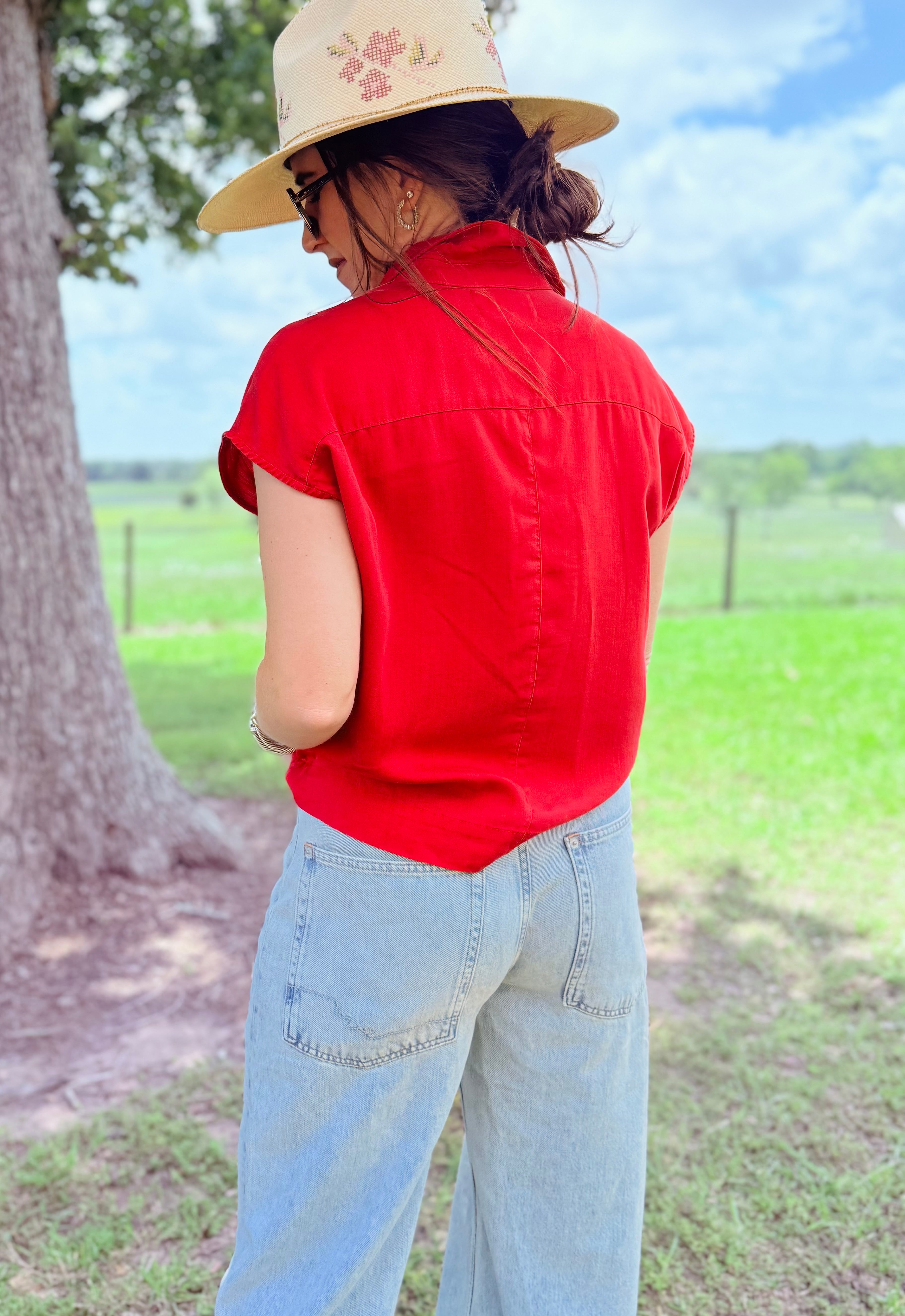 Cruz Cap Sleeve Top