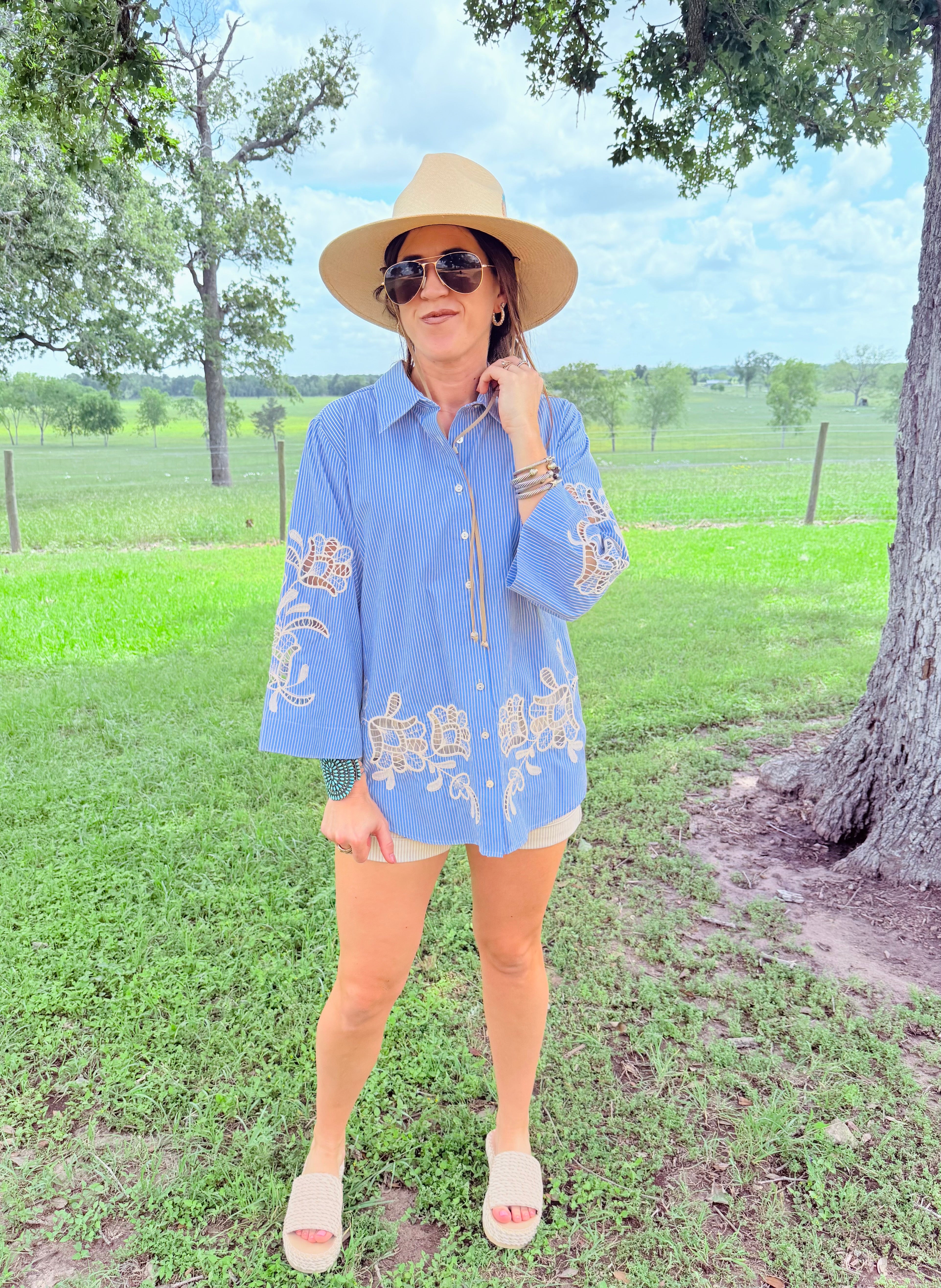 Christine Eyelet Sleeve Kimono