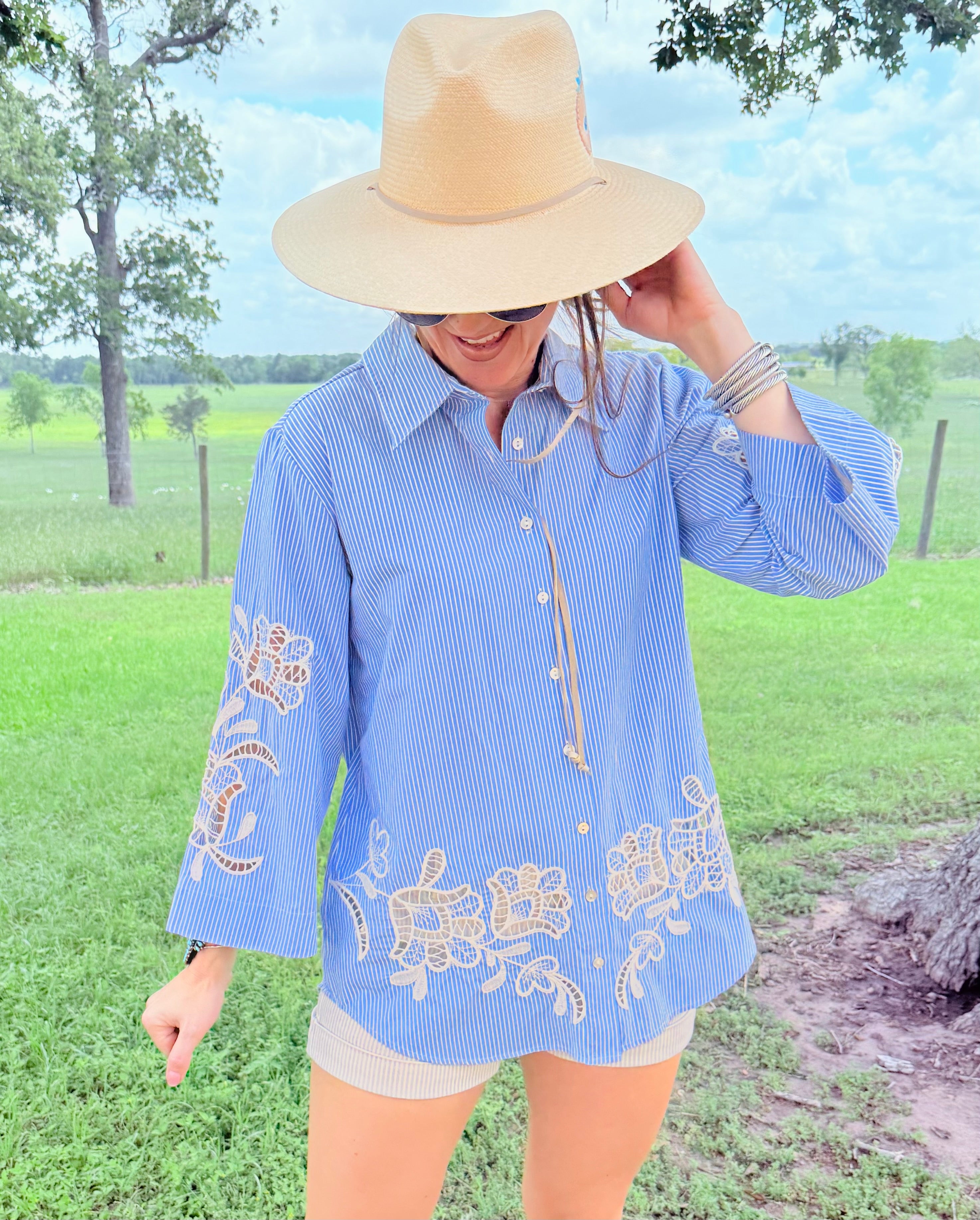 Christine Eyelet Sleeve Kimono