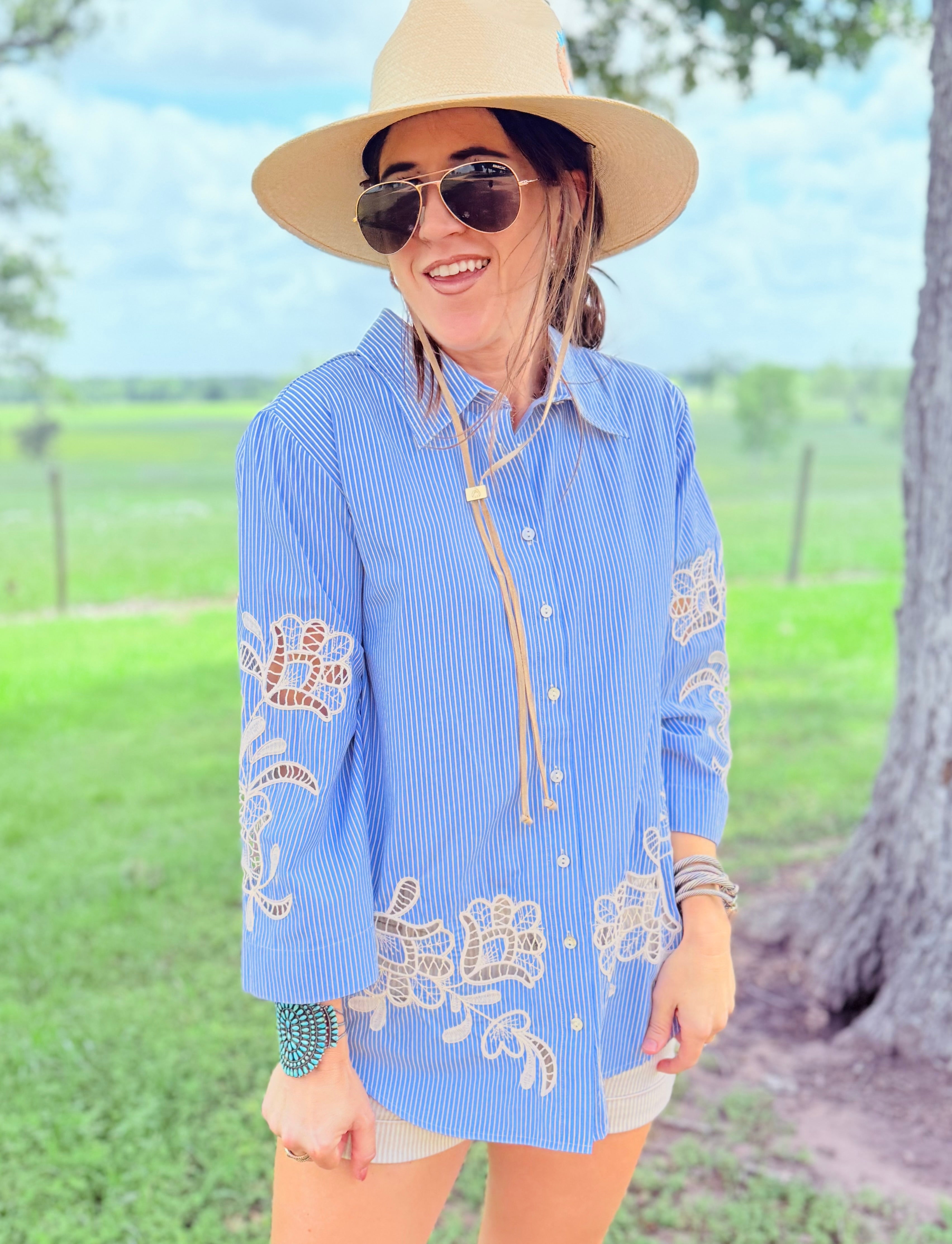 Christine Eyelet Sleeve Kimono