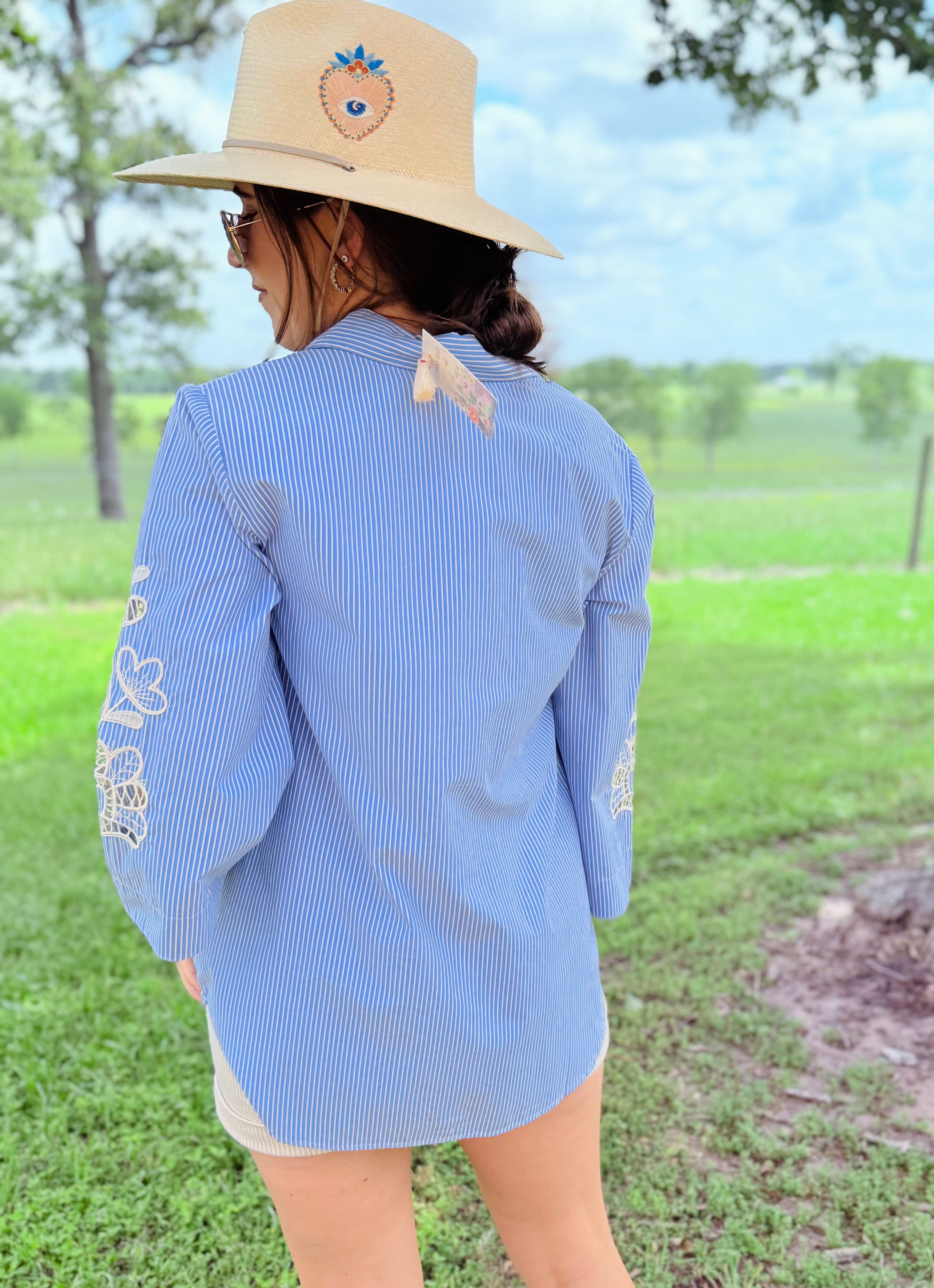 Christine Eyelet Sleeve Kimono