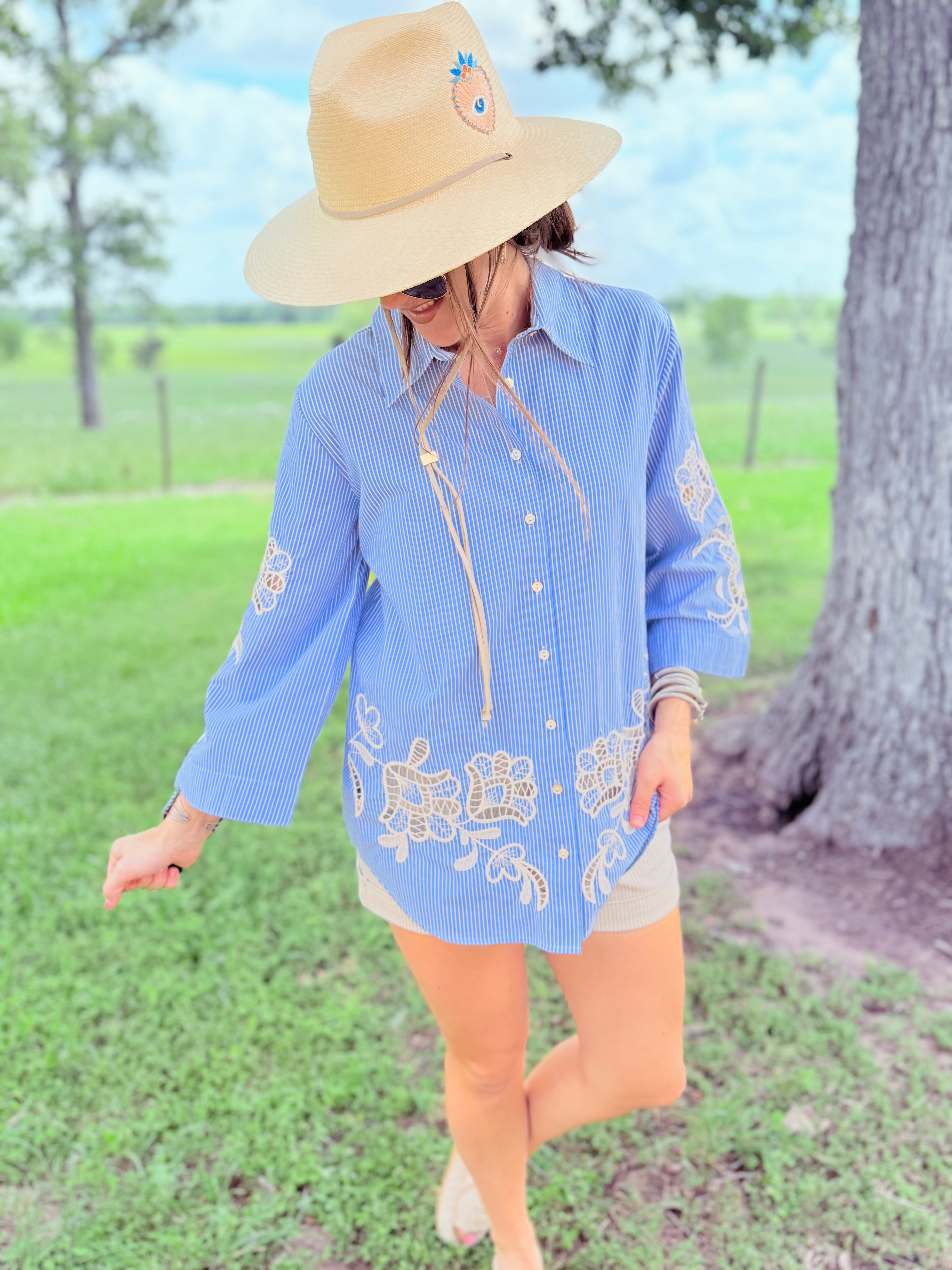 Christine Eyelet Sleeve Kimono