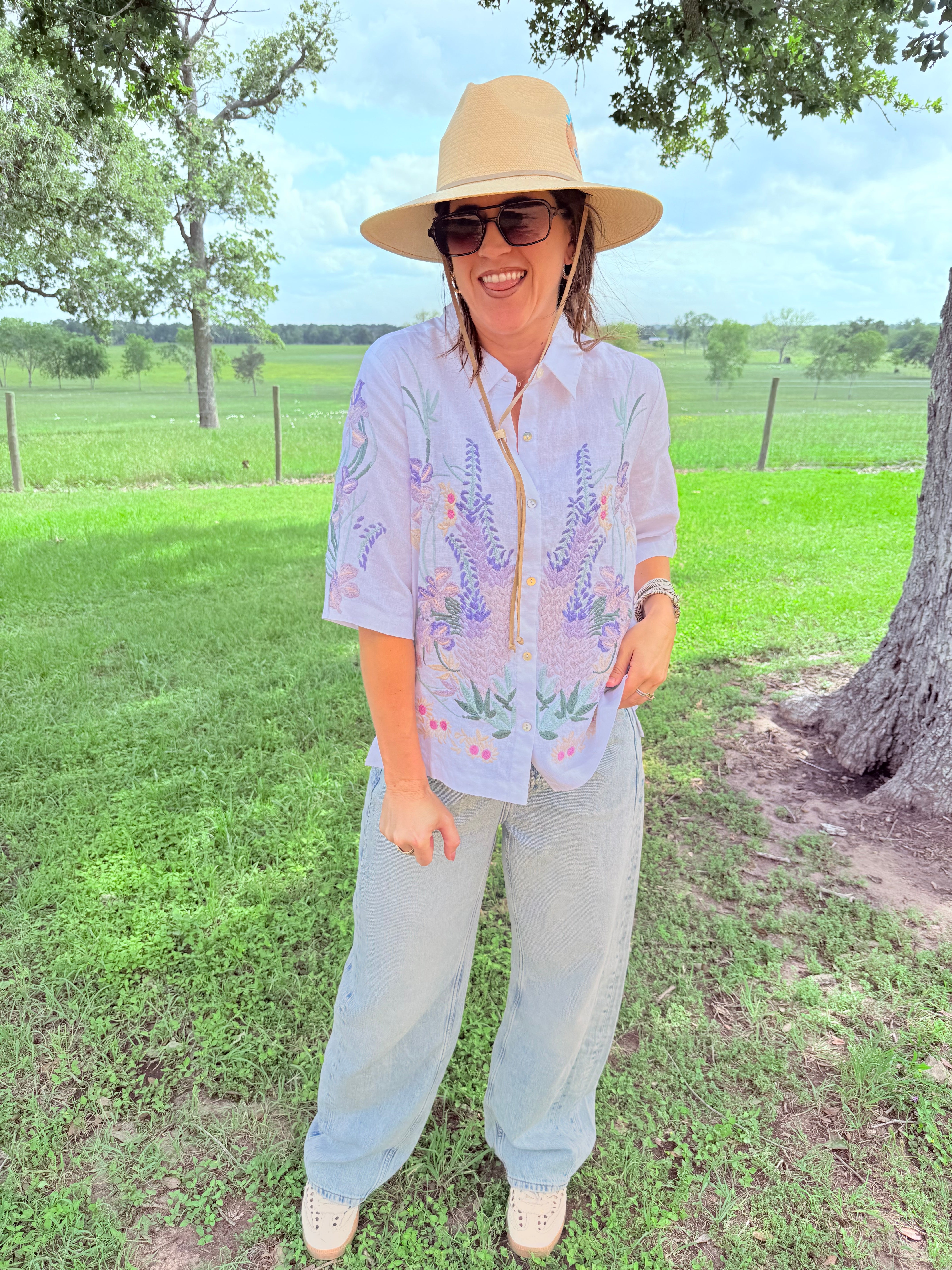 Marleigh Linen Kimono Shirt