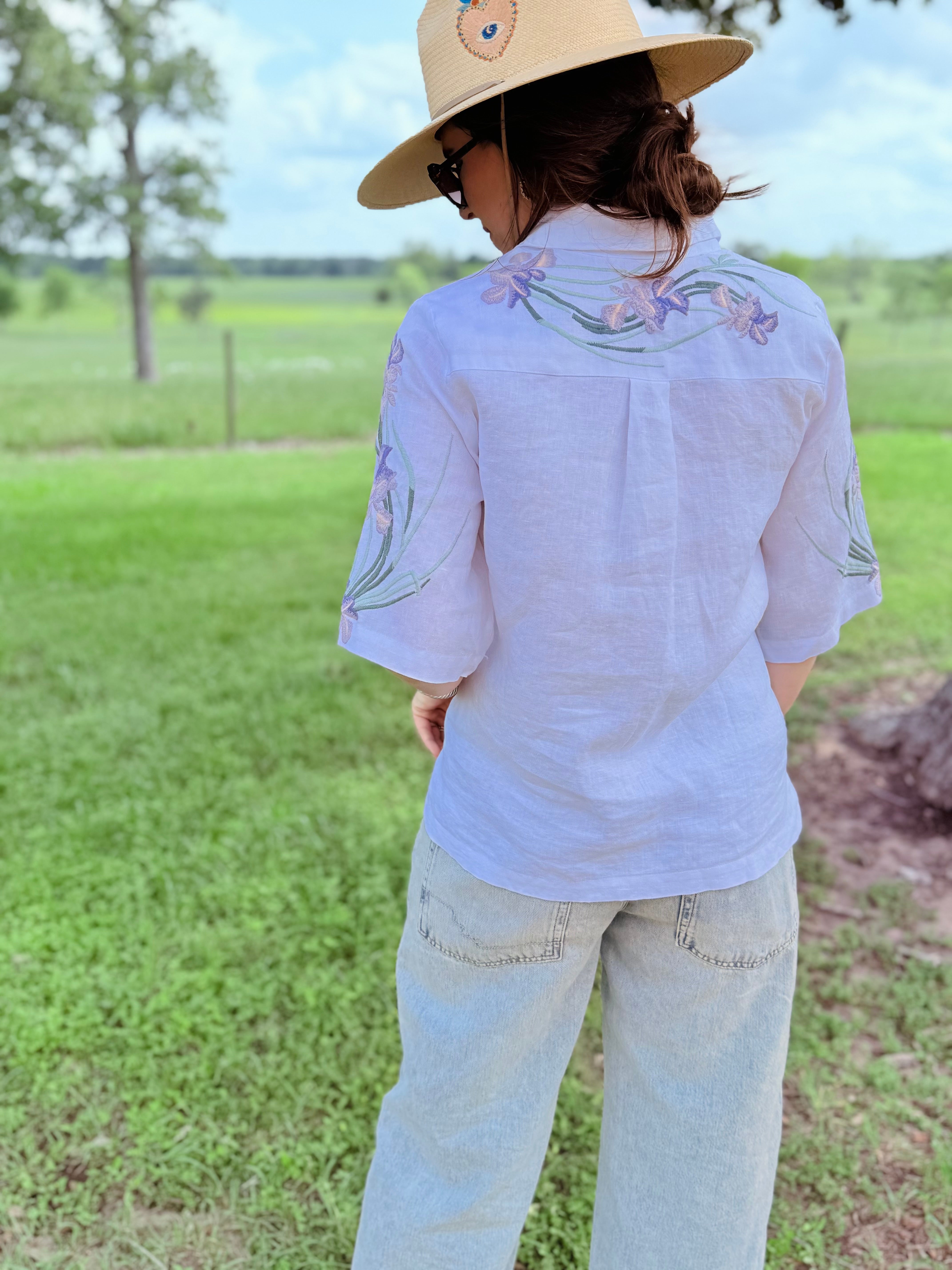 Marleigh Linen Kimono Shirt