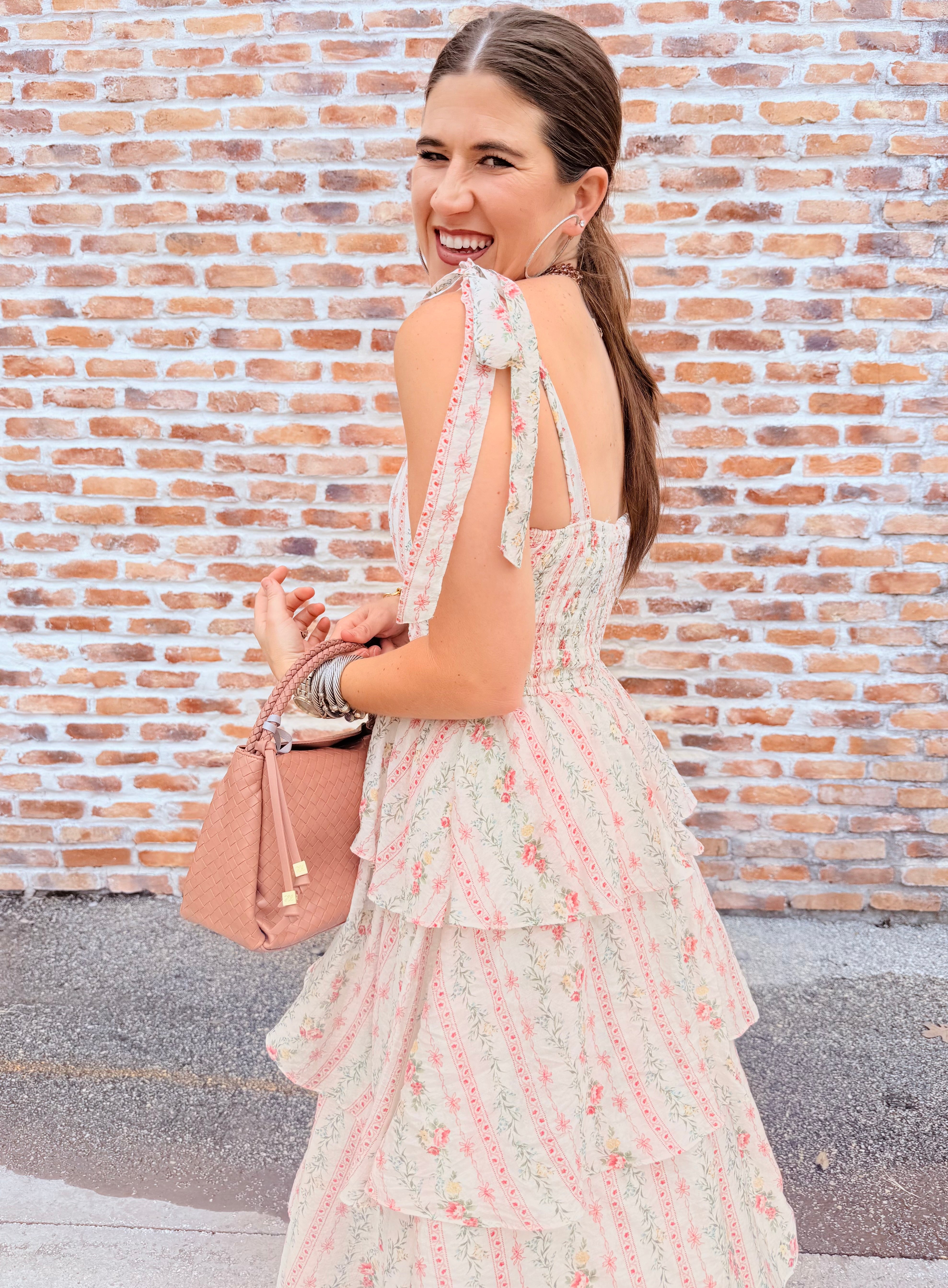 Floral Print Tiered Dress